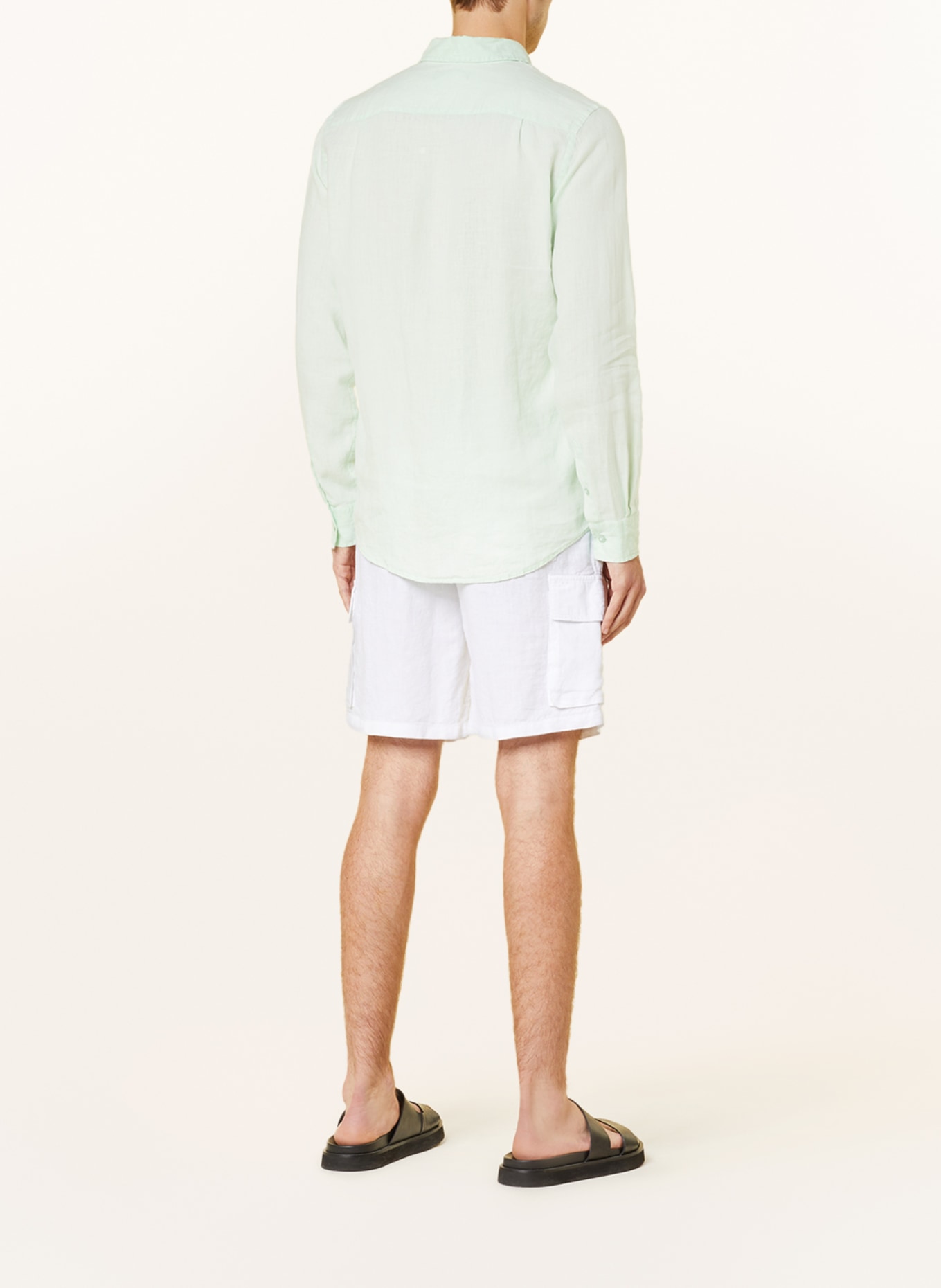 VILEBREQUIN Linen shirt CAROBIS regular fit, Color: MINT (Image 3)