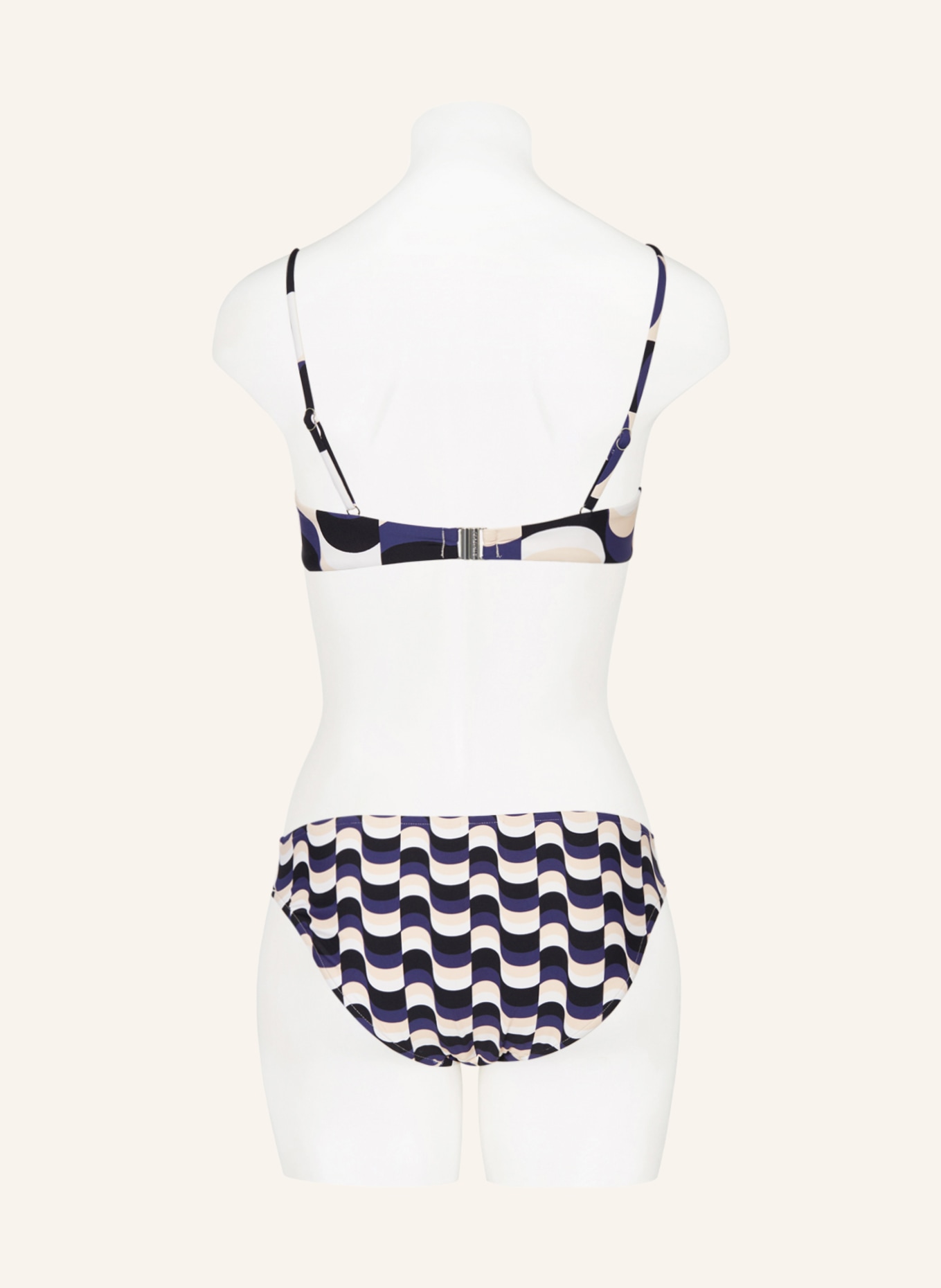 SEAFOLLY Bralette-Bikini-Top MODERN TAKE, Farbe: SCHWARZ/ BLAU/ WEISS (Bild 3)