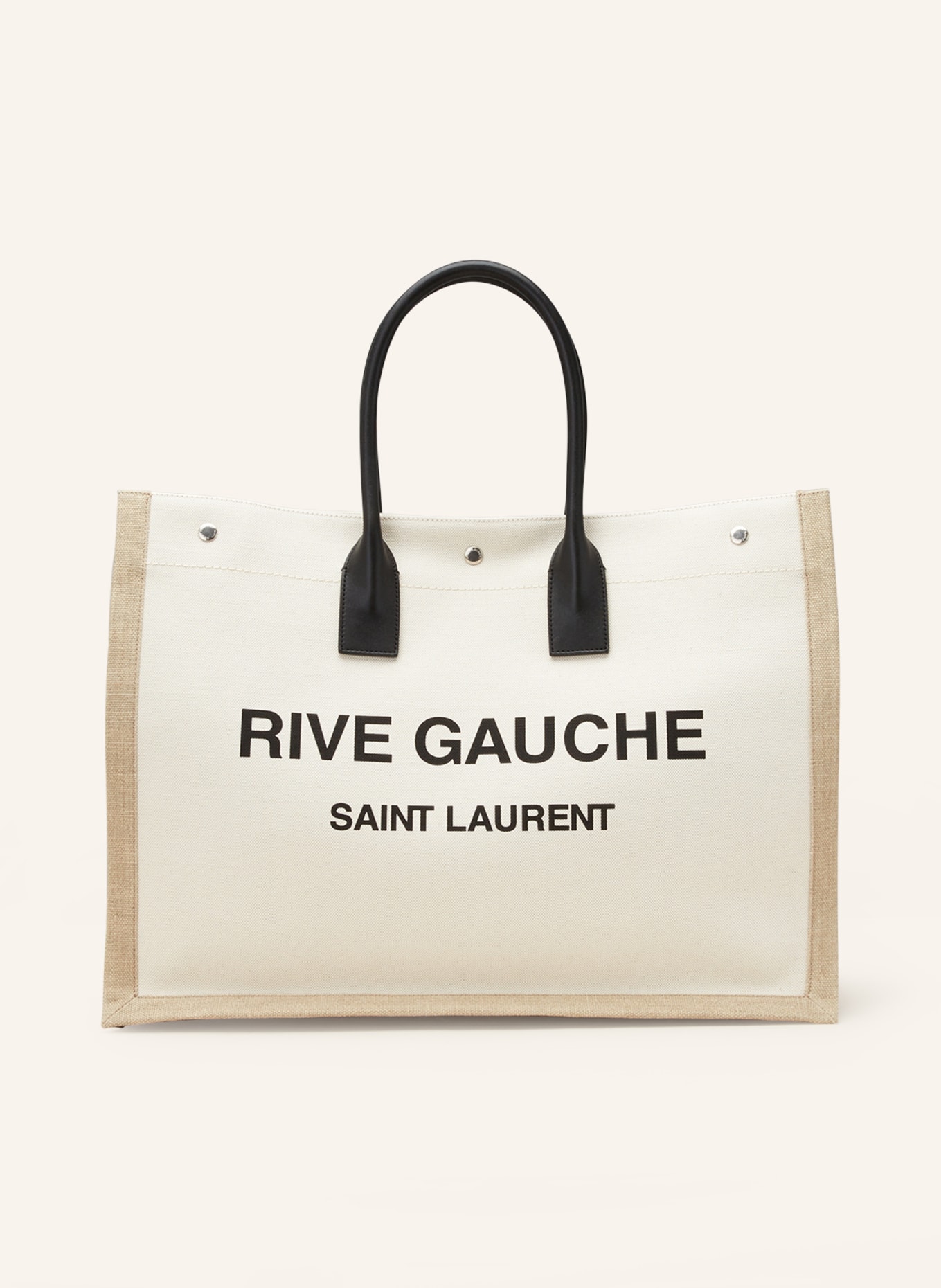 SAINT LAURENT Shopper RIVE GAUCHE, Farbe: CREME/ HELLBRAUN/ SCHWARZ (Bild 1)