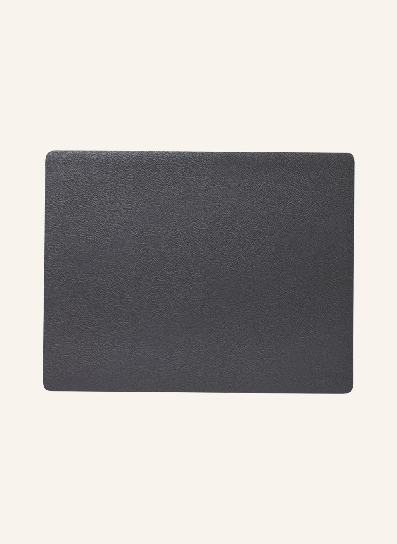 LINDDNA Placemats SQUARE L made of leather, Color: DARK GRAY (Image 1)