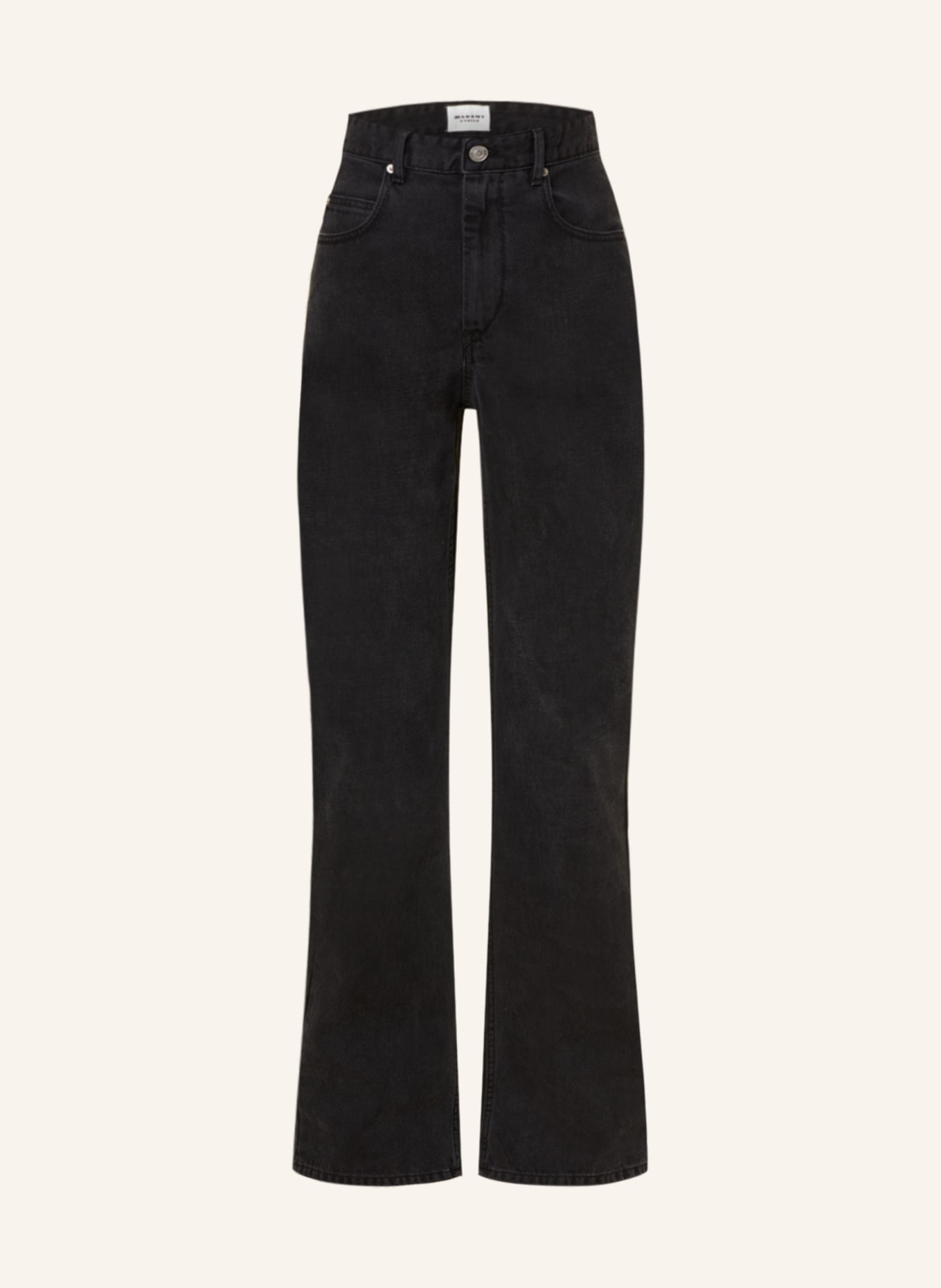MARANT ÉTOILE Flared jeans BELVIRA, Color: 02FK FADED BLACK (Image 1)