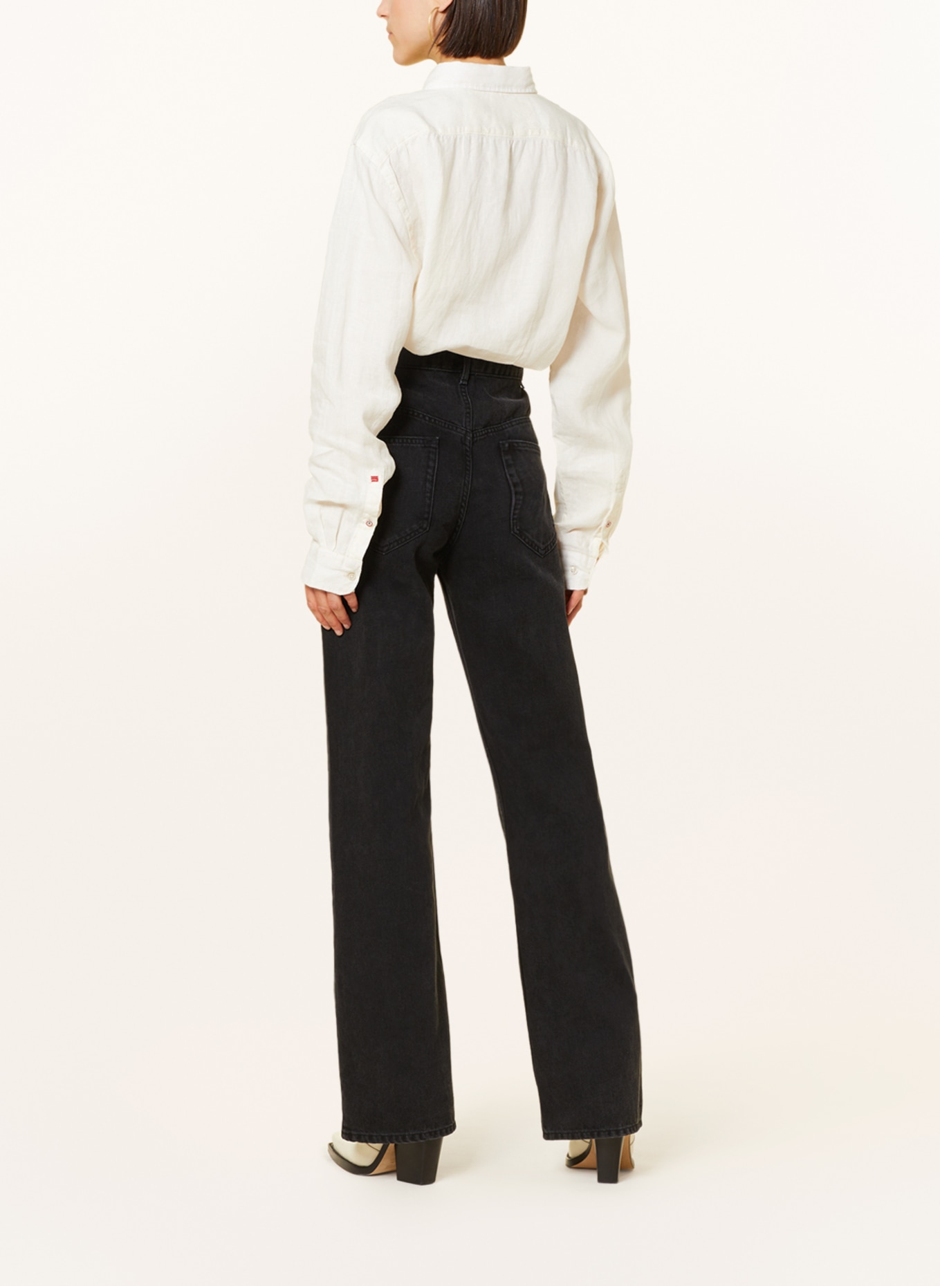 MARANT ÉTOILE Flared jeans BELVIRA, Color: 02FK FADED BLACK (Image 3)