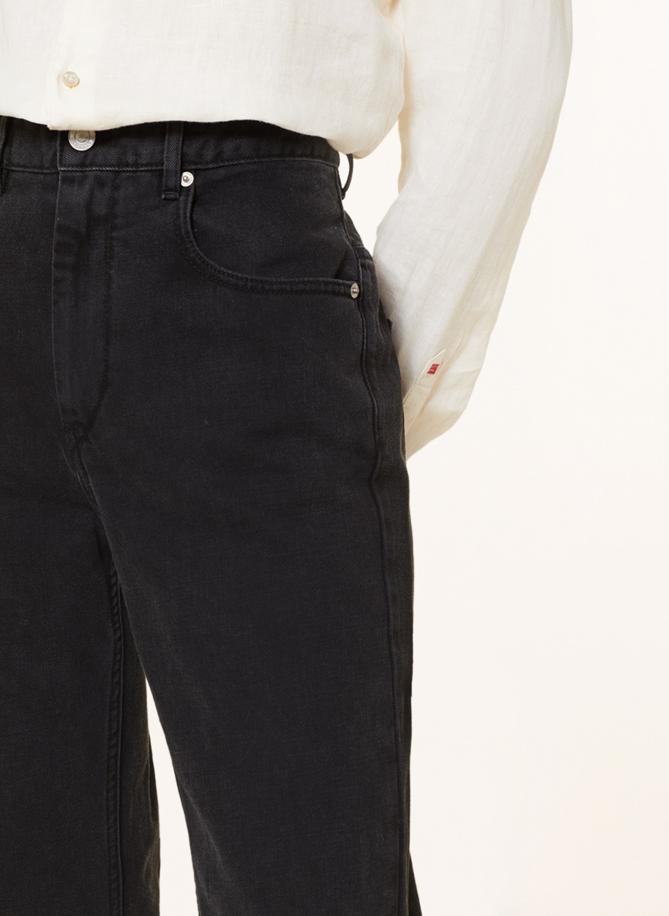 MARANT ÉTOILE Flared jeans BELVIRA, Color: 02FK FADED BLACK (Image 5)