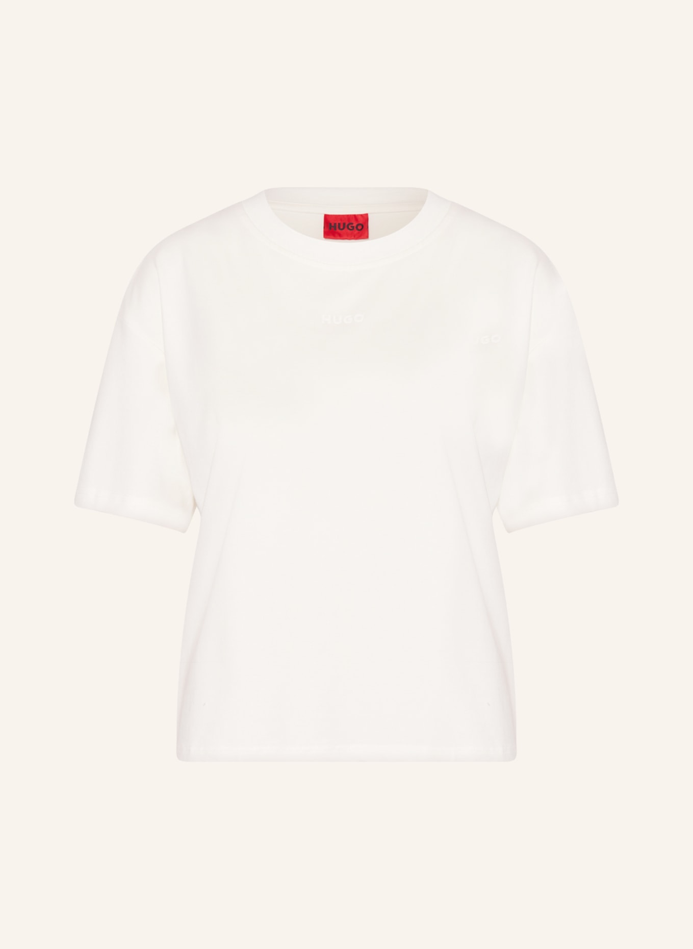 HUGO Lounge shirt SHUFFLE, Color: WHITE (Image 1)