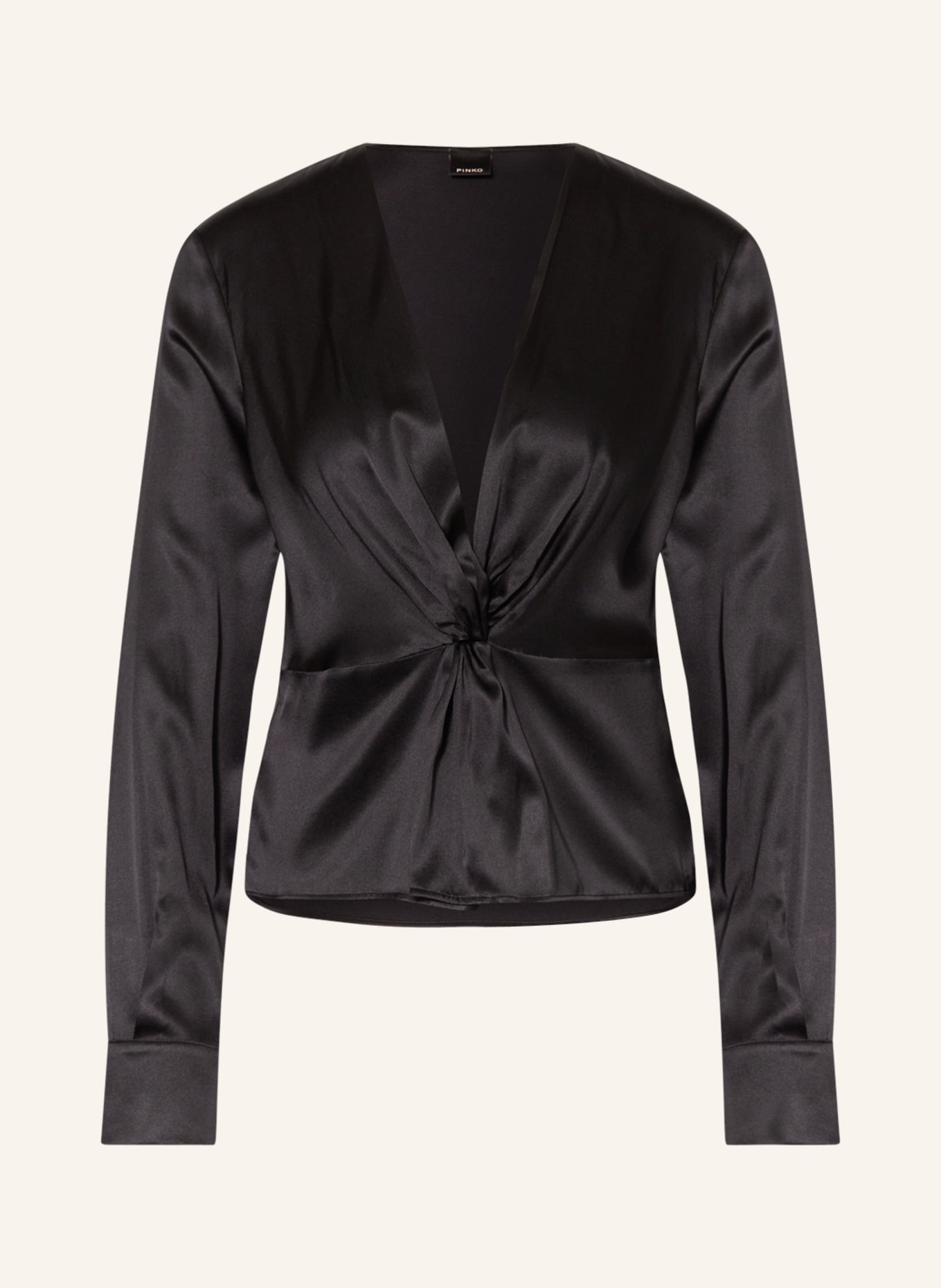 PINKO Shirt blouse BARADERO in silk, Color: BLACK (Image 1)