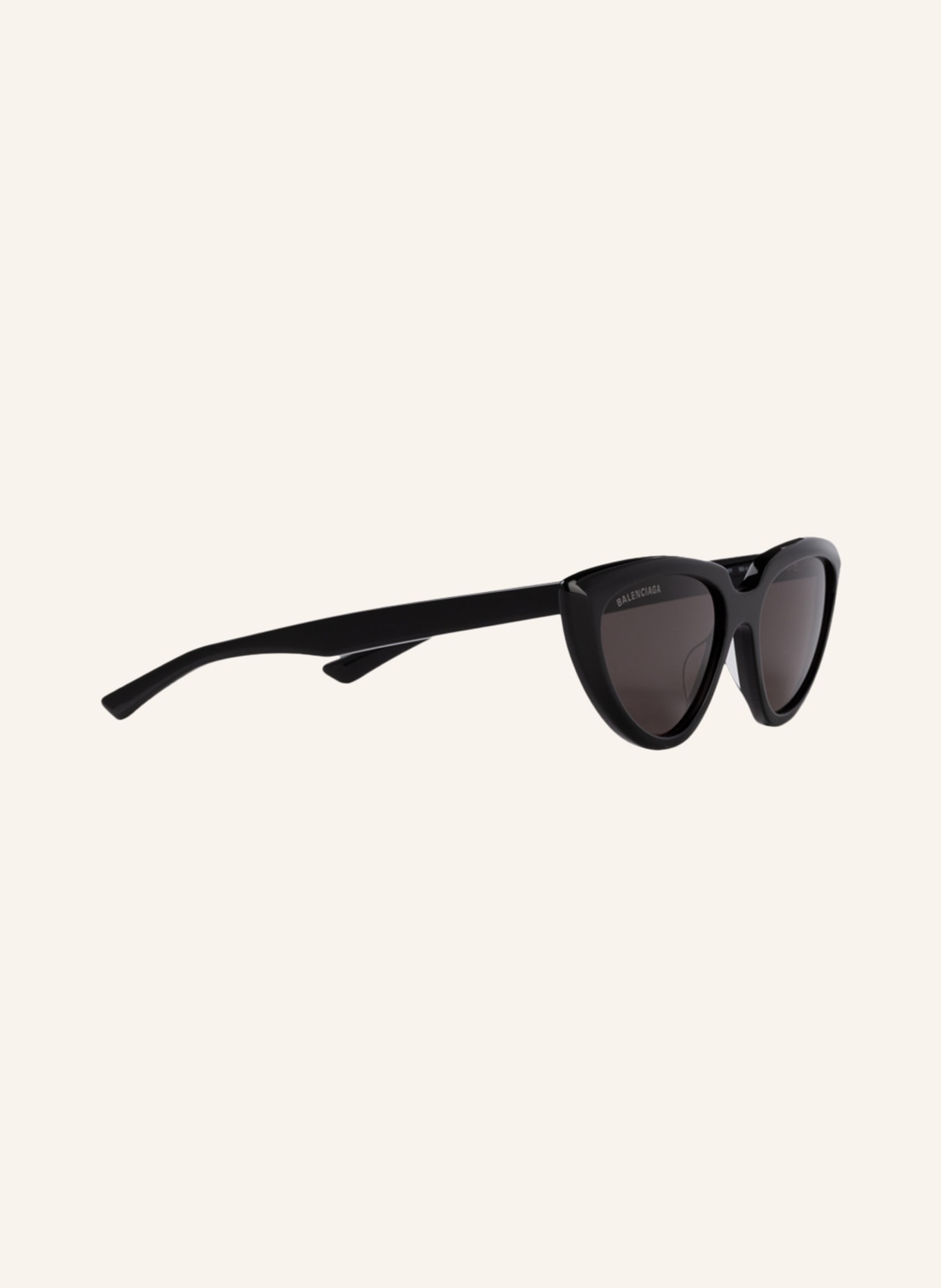 BALENCIAGA Sunglasses BB0182S, Color: 1100L1 - BLACK/DARK GRAY (Image 3)
