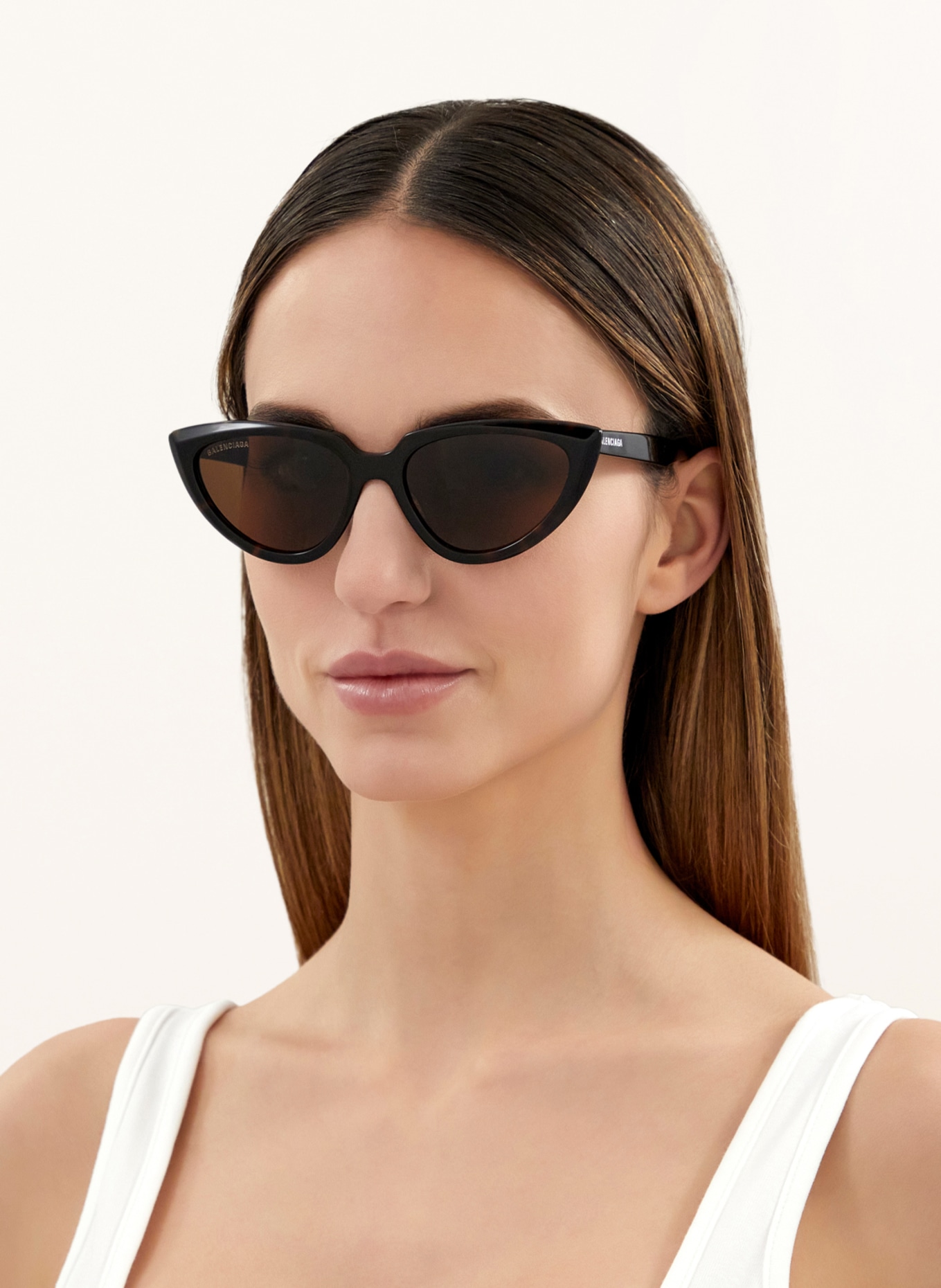 BALENCIAGA Sunglasses BB0182S, Color: 1100L1 - BLACK/DARK GRAY (Image 5)