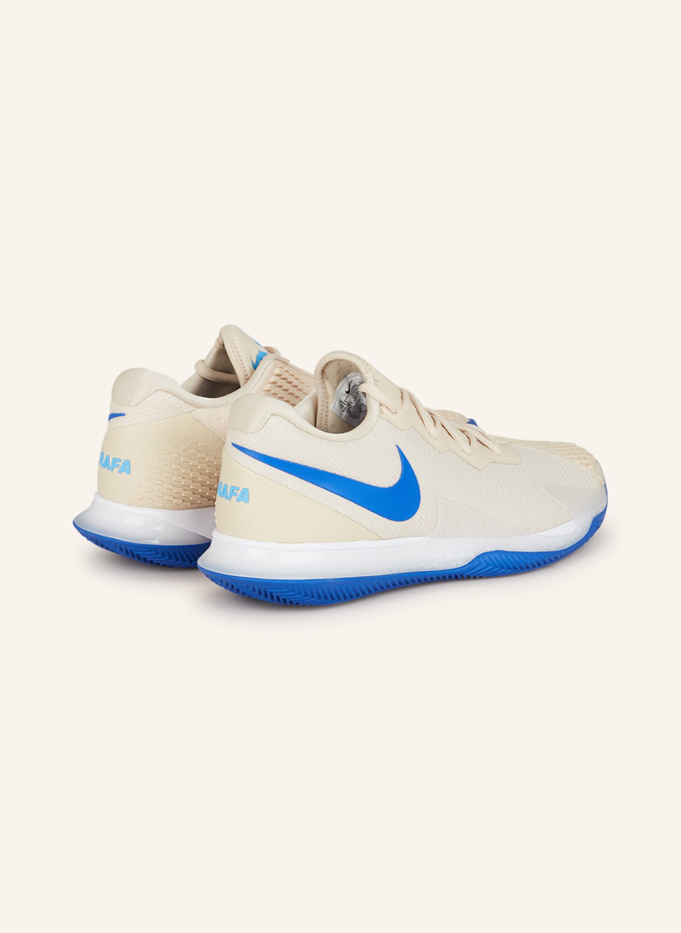 Nike Tennis shoes COURT AIR ZOOM VAPOR CAGE 4 RAFA, Color: CREAM/ BLUE (Image 2)