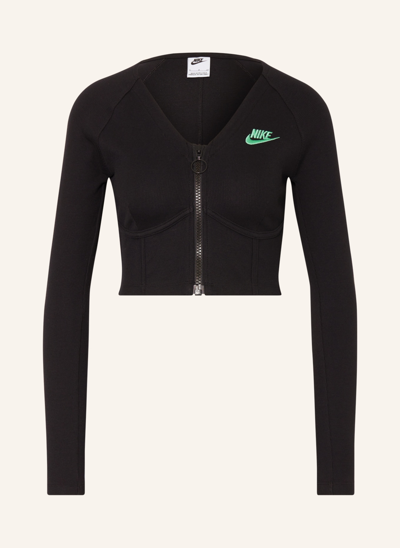 Nike Cropped-Jacke, Farbe: SCHWARZ (Bild 1)