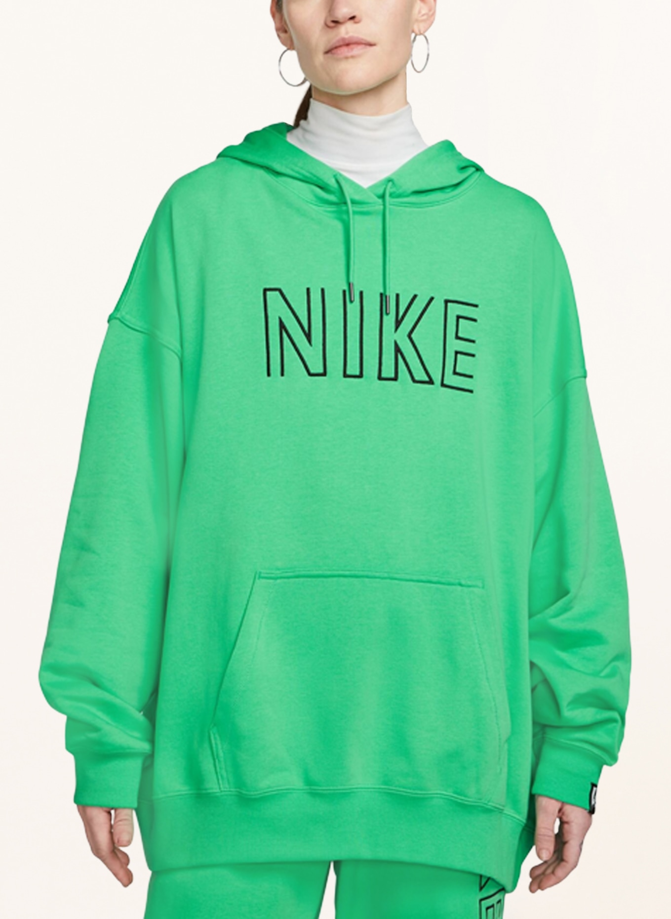 Nike Oversized mikina s kapucí, Barva: SVĚTLE ZELENÁ (Obrázek 2)