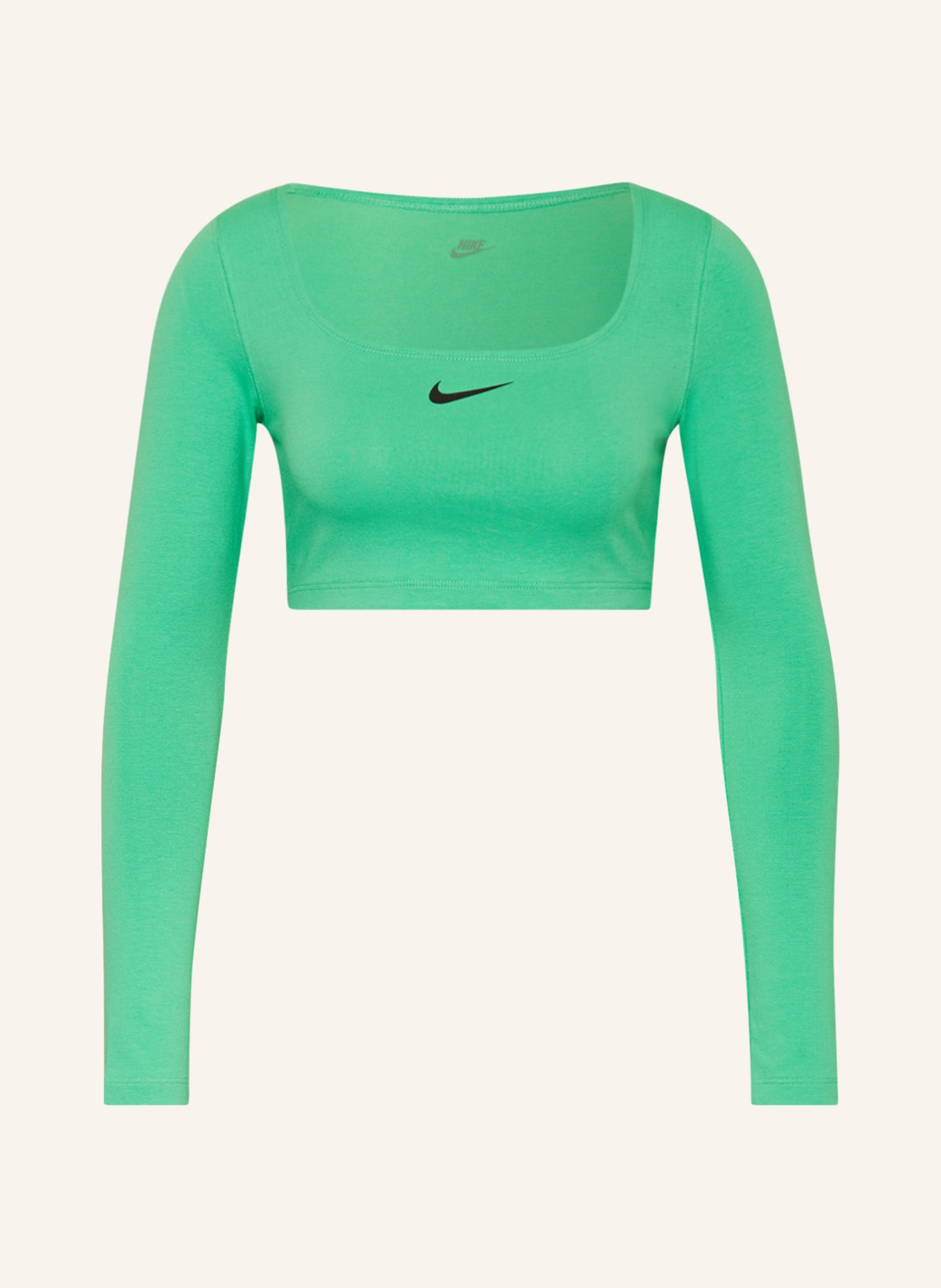 Nike Cropped long sleeve shirt SPORTSWEAR, Color: GREEN (Image 1)