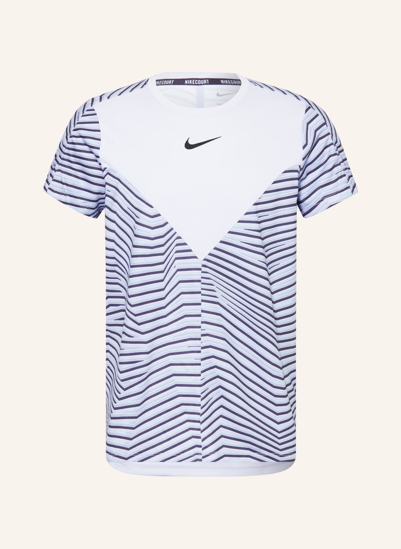 Nike T-Shirt NIKECOURT DRI-FIT SLAM, Farbe: HELLLILA/ DUNKELGRAU/ HELLROSA (Bild 1)
