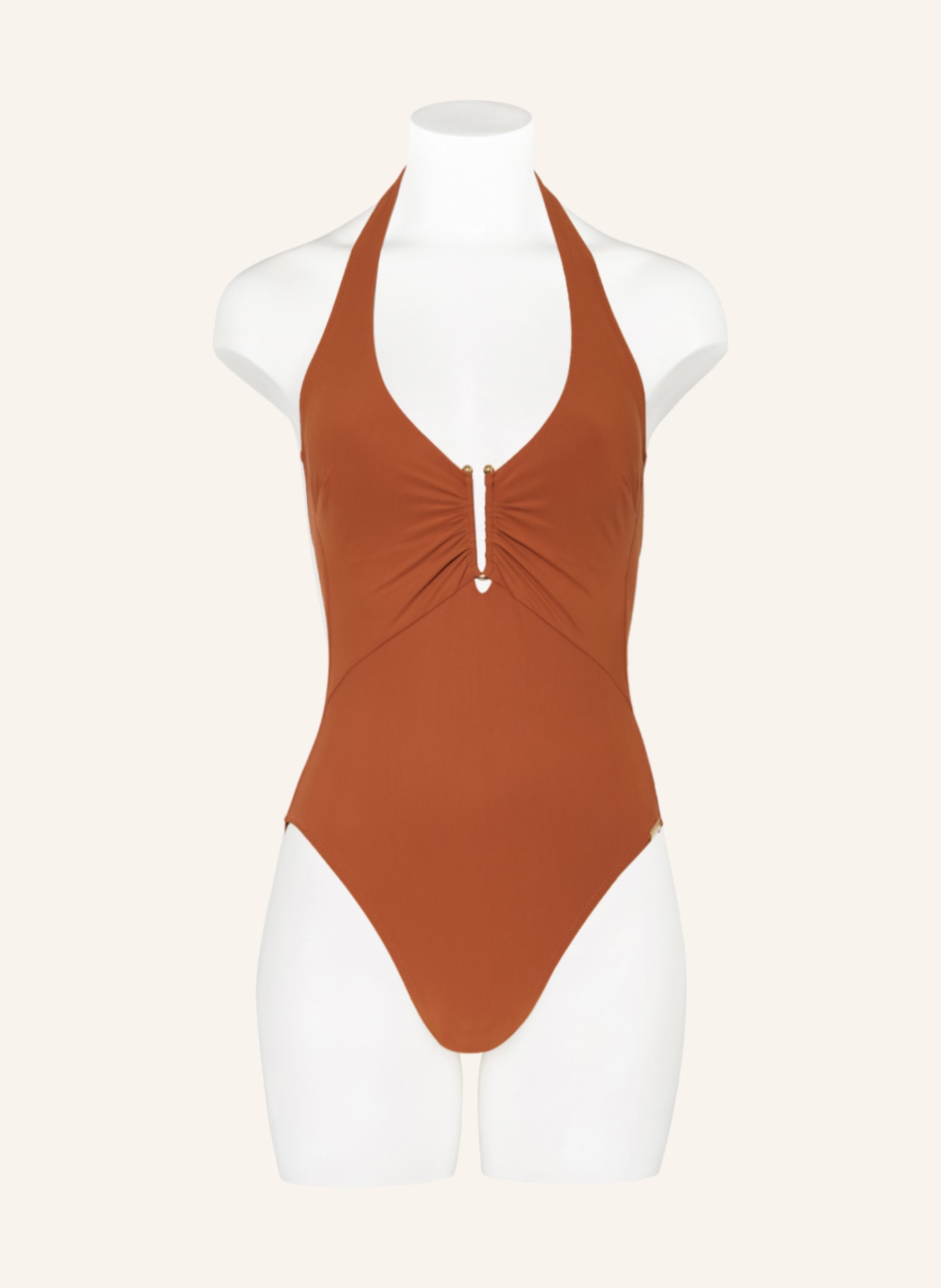 MARYAN MEHLHORN Neckholder-Badeanzug HONESTY, Farbe: COGNAC (Bild 2)