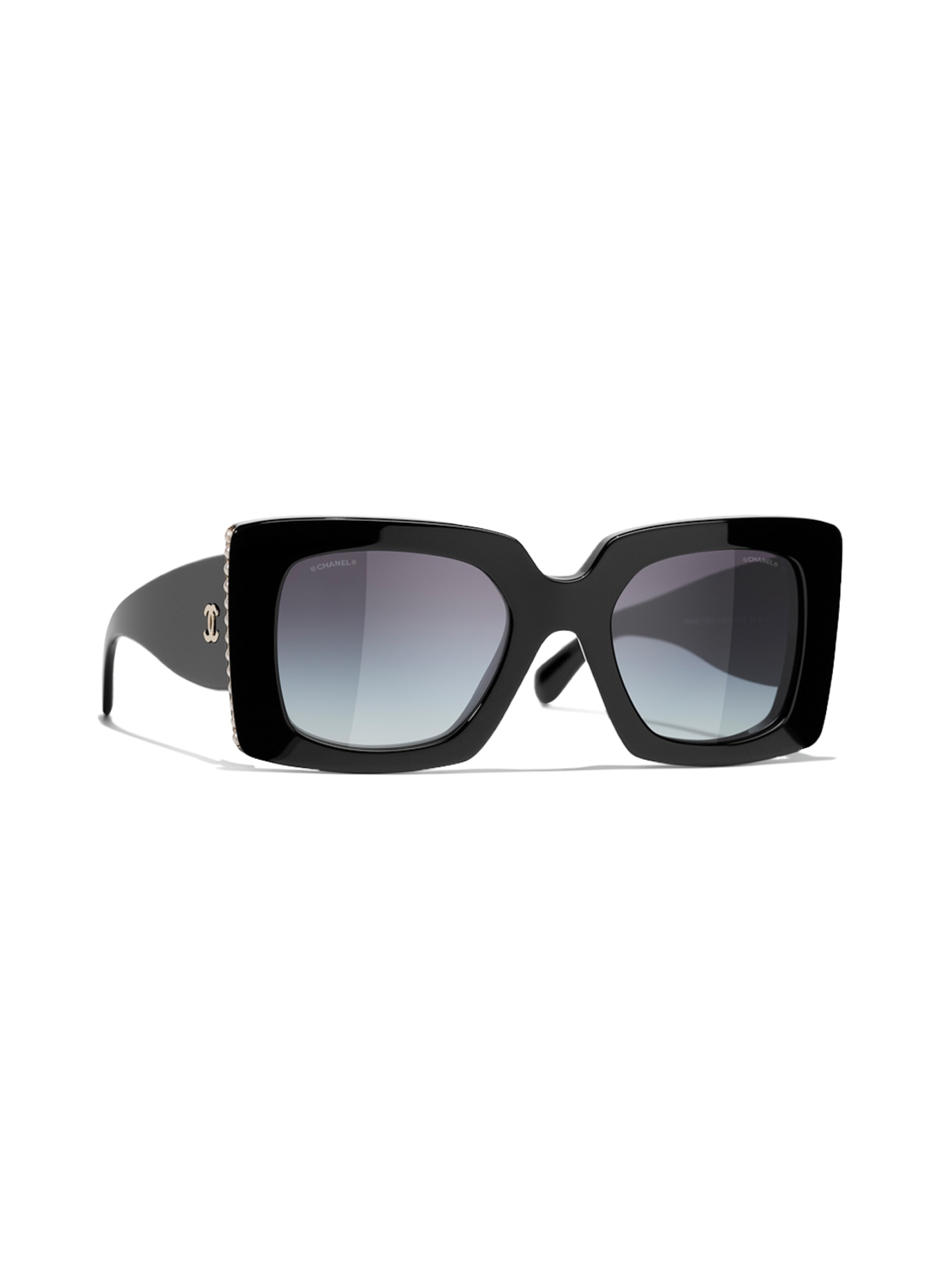 CHANEL Square sunglasses, Color: C622S6 - BLACK/ GRAY GRADIENT (Image 1)