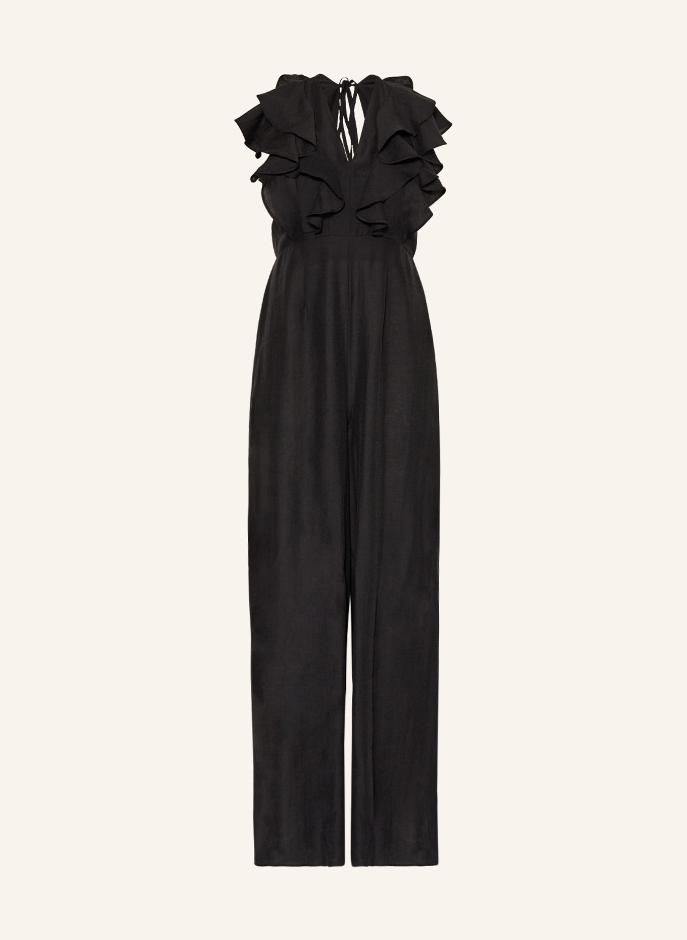 nobody's child Jumpsuit COCO with frills, Color: BLACK (Image 1)
