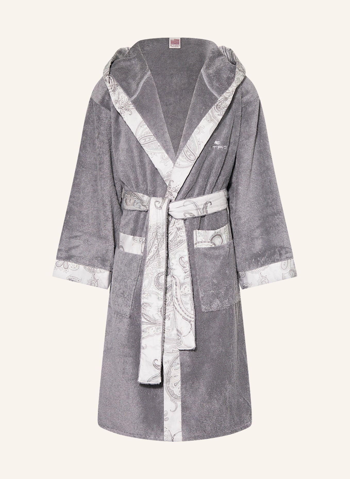 ETRO Home Unisex bathrobe, Color: GRAY/ LIGHT GRAY (Image 1)