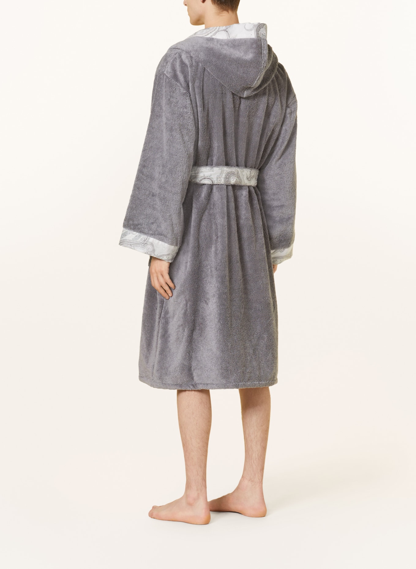 ETRO Home Unisex bathrobe, Color: GRAY/ LIGHT GRAY (Image 3)