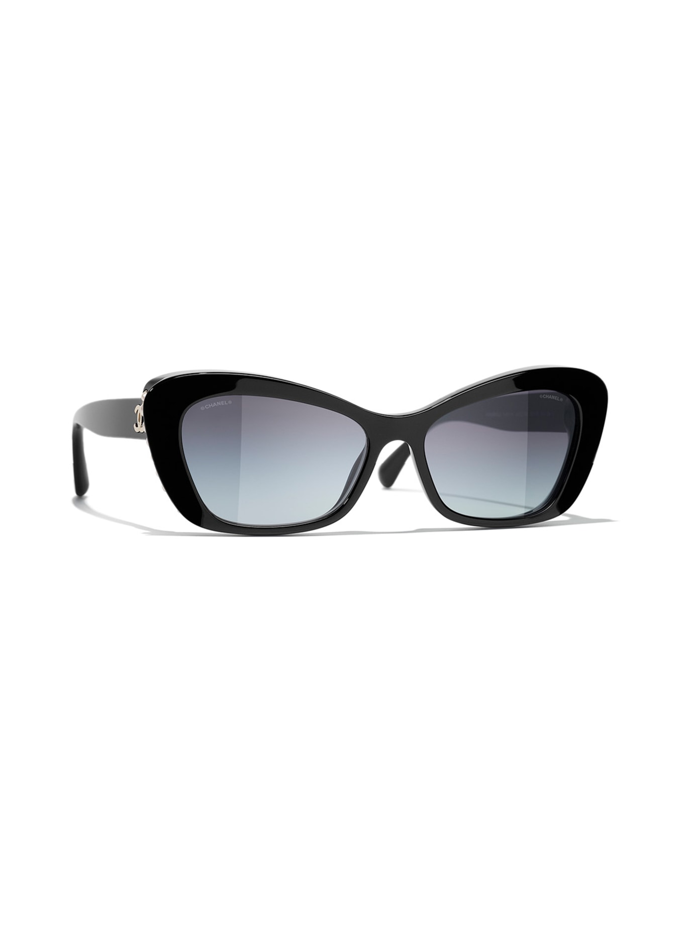 CHANEL Cat-eye shaped sunglasses, Color: C622S6 - BLACK/ GRAY GRADIENT (Image 1)