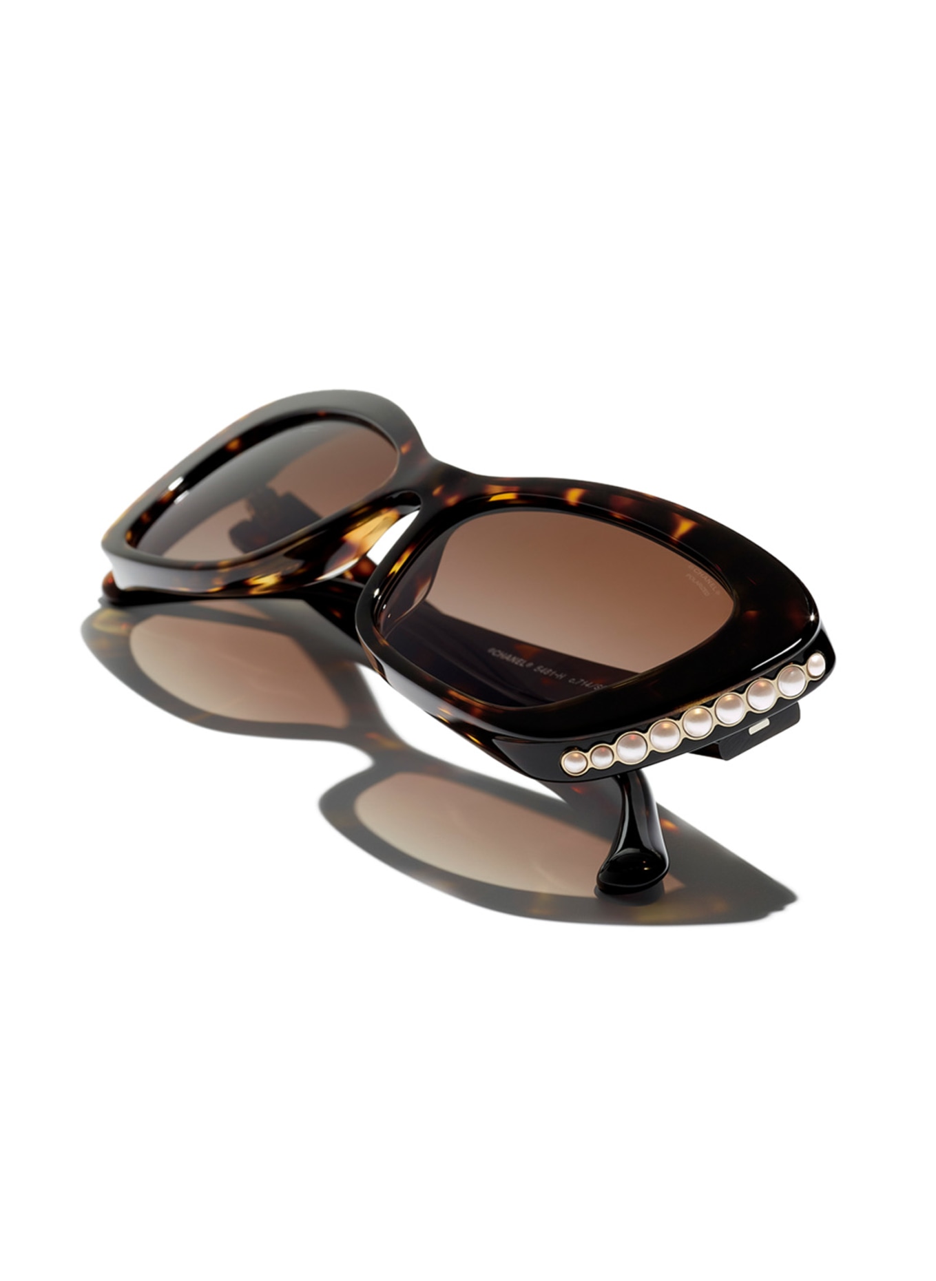 CHANEL Okulary przeciwsłoneczne o kształcie kocich oczu: C714S9 – HAVANA / BRĄZOWY GRADIENT