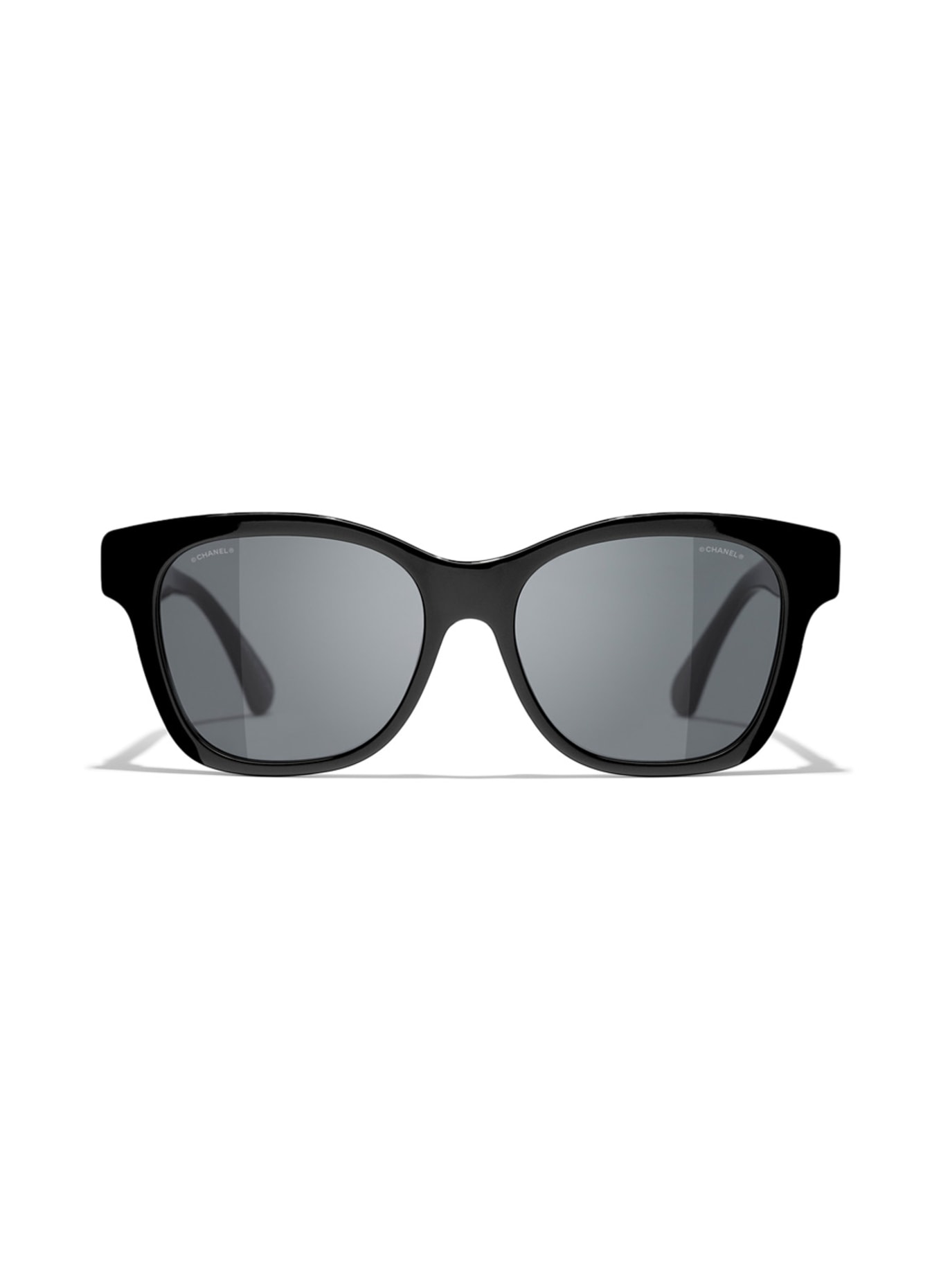 CHANEL Prostokątne okulary przeciwsłoneczne, Kolor: C888S4 – CZARNY / SZARY (Obrazek 2)