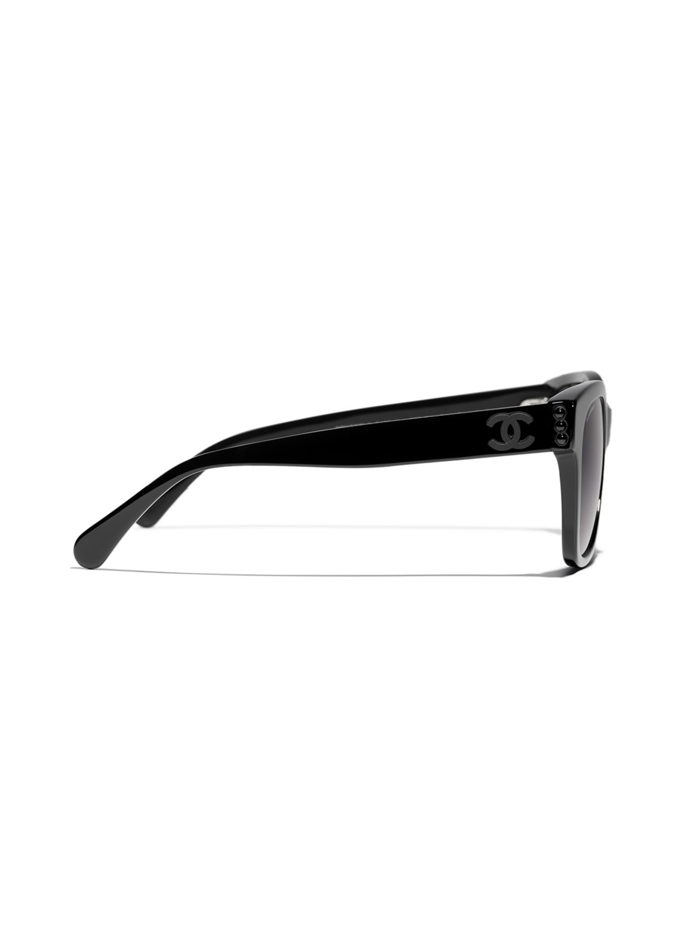 CHANEL Prostokątne okulary przeciwsłoneczne, Kolor: C888S4 – CZARNY / SZARY (Obrazek 3)