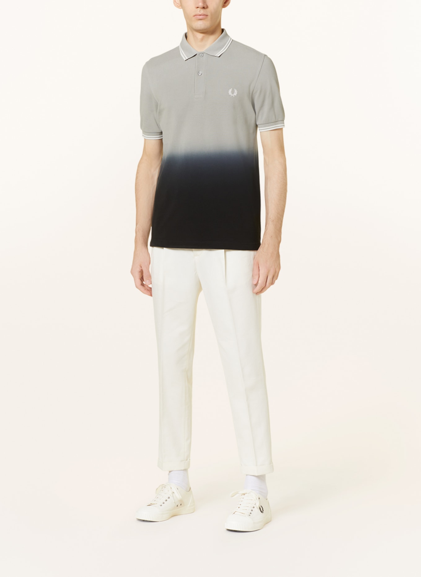 FRED PERRY Piqué polo shirt M5674, Color: DARK GRAY/ GRAY/ LIGHT GRAY (Image 2)