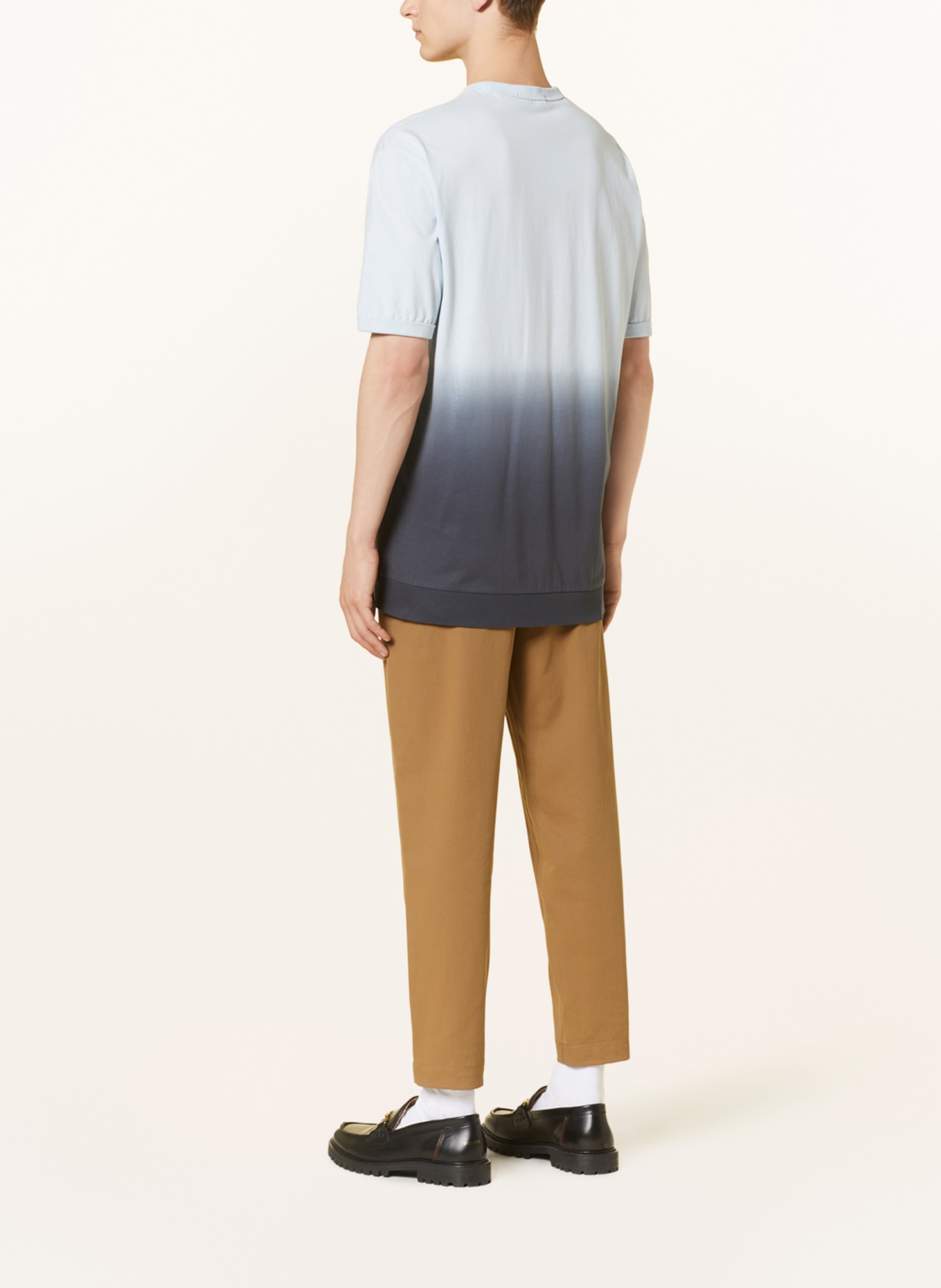 FRED PERRY T-shirt, Color: LIGHT BLUE/ DARK GRAY (Image 3)