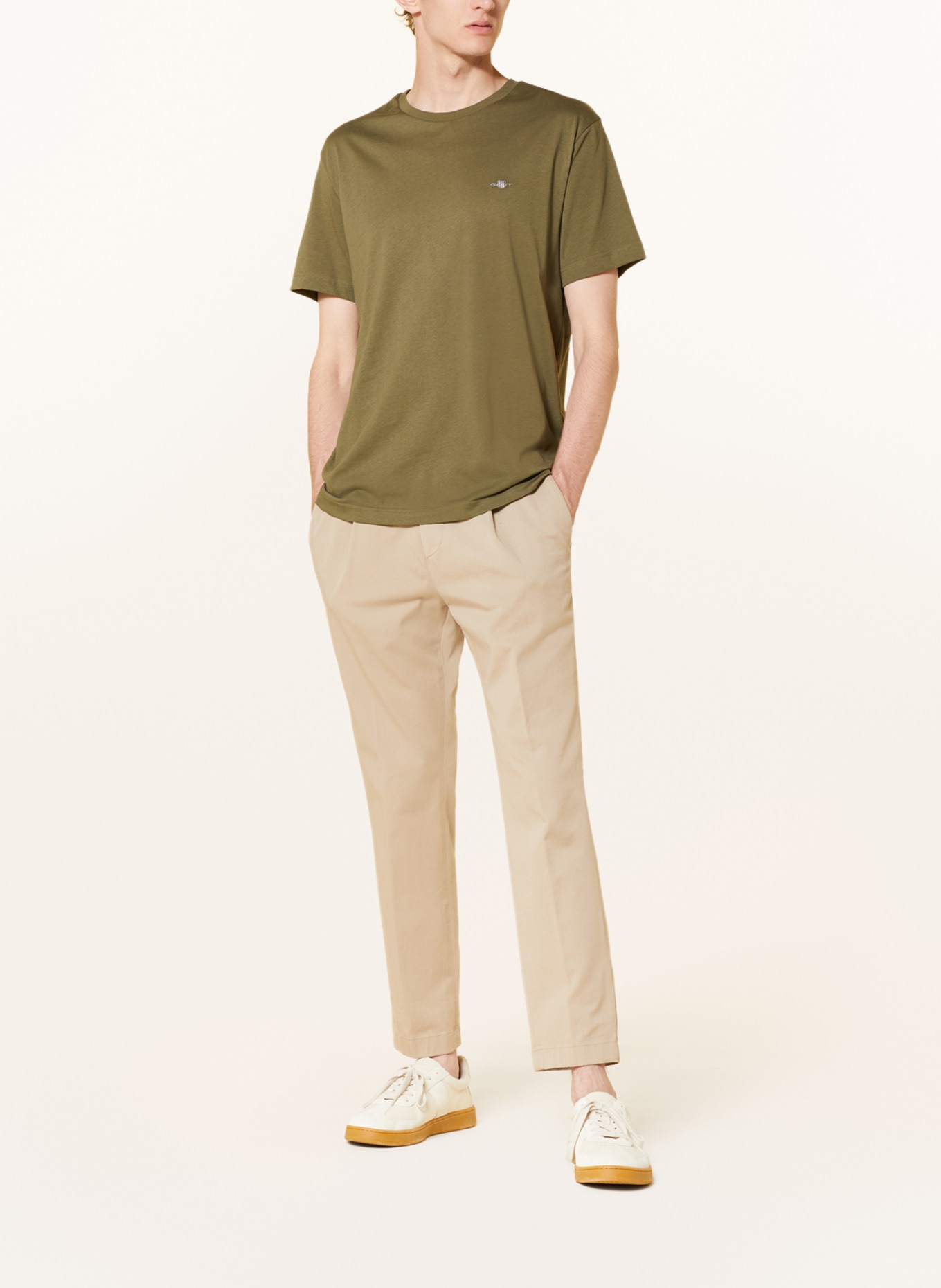 GANT T-shirt, Color: DARK GREEN (Image 2)