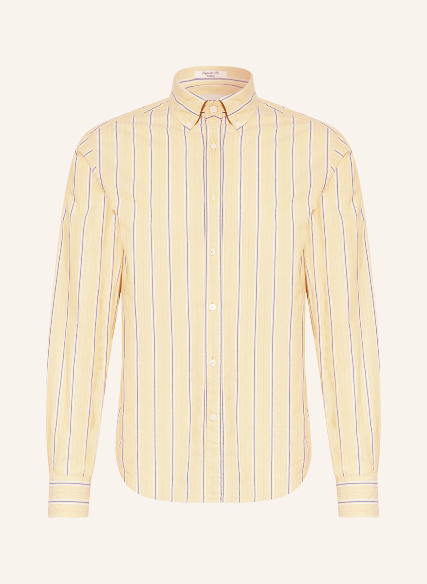 GANT Shirt comfort fit, Color: YELLOW/ WHITE/ BLUE (Image 1)