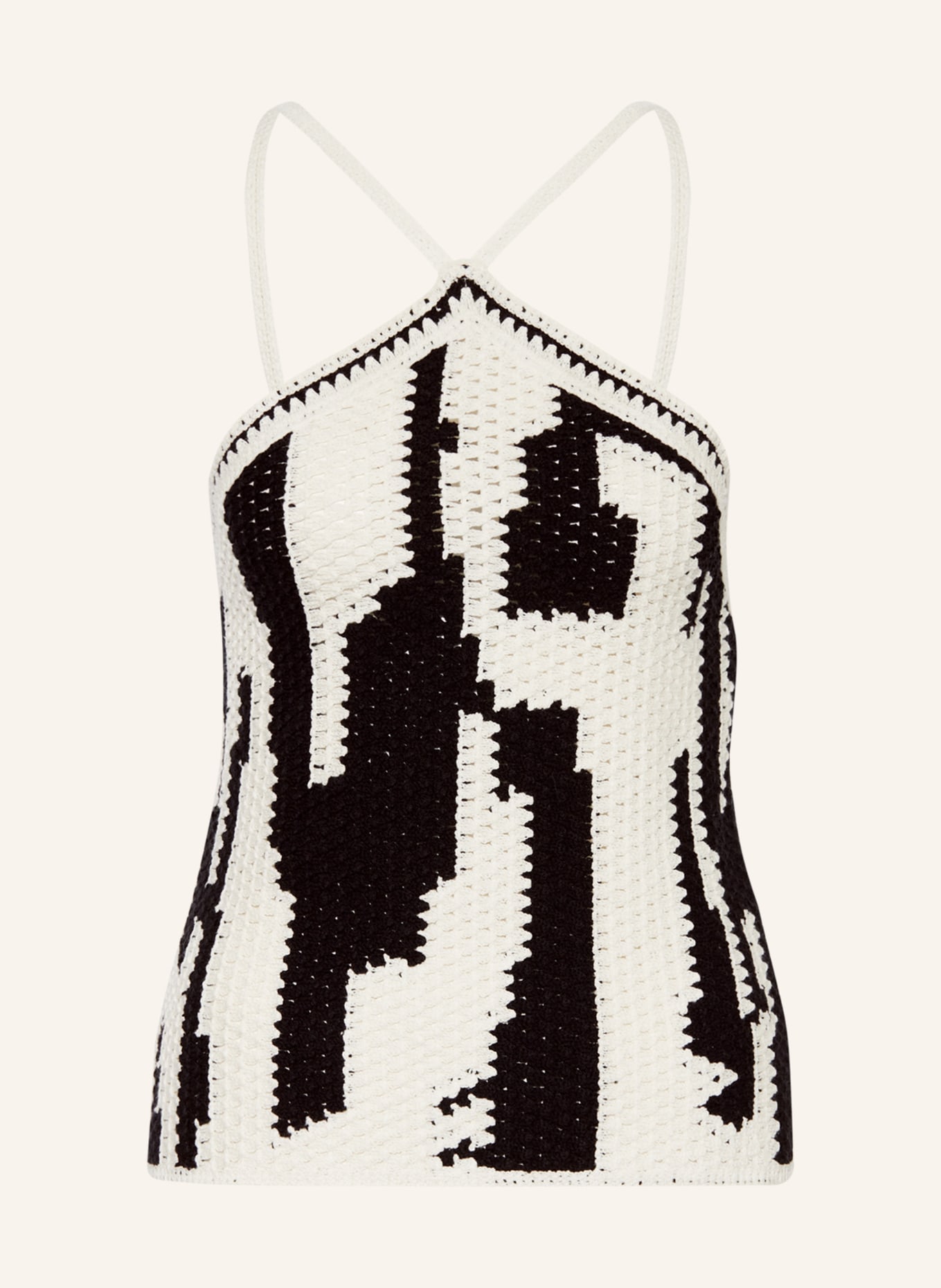 Lala Berlin Knit top KAELY, Color: WHITE/ BLACK (Image 1)
