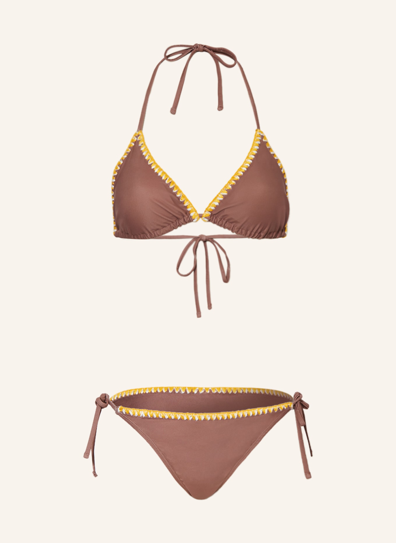 ONLY Triangle bikini, Color: BROWN (Image 1)