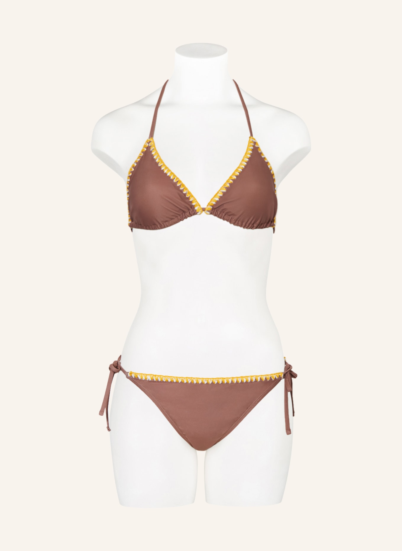ONLY Triangle bikini, Color: BROWN (Image 2)