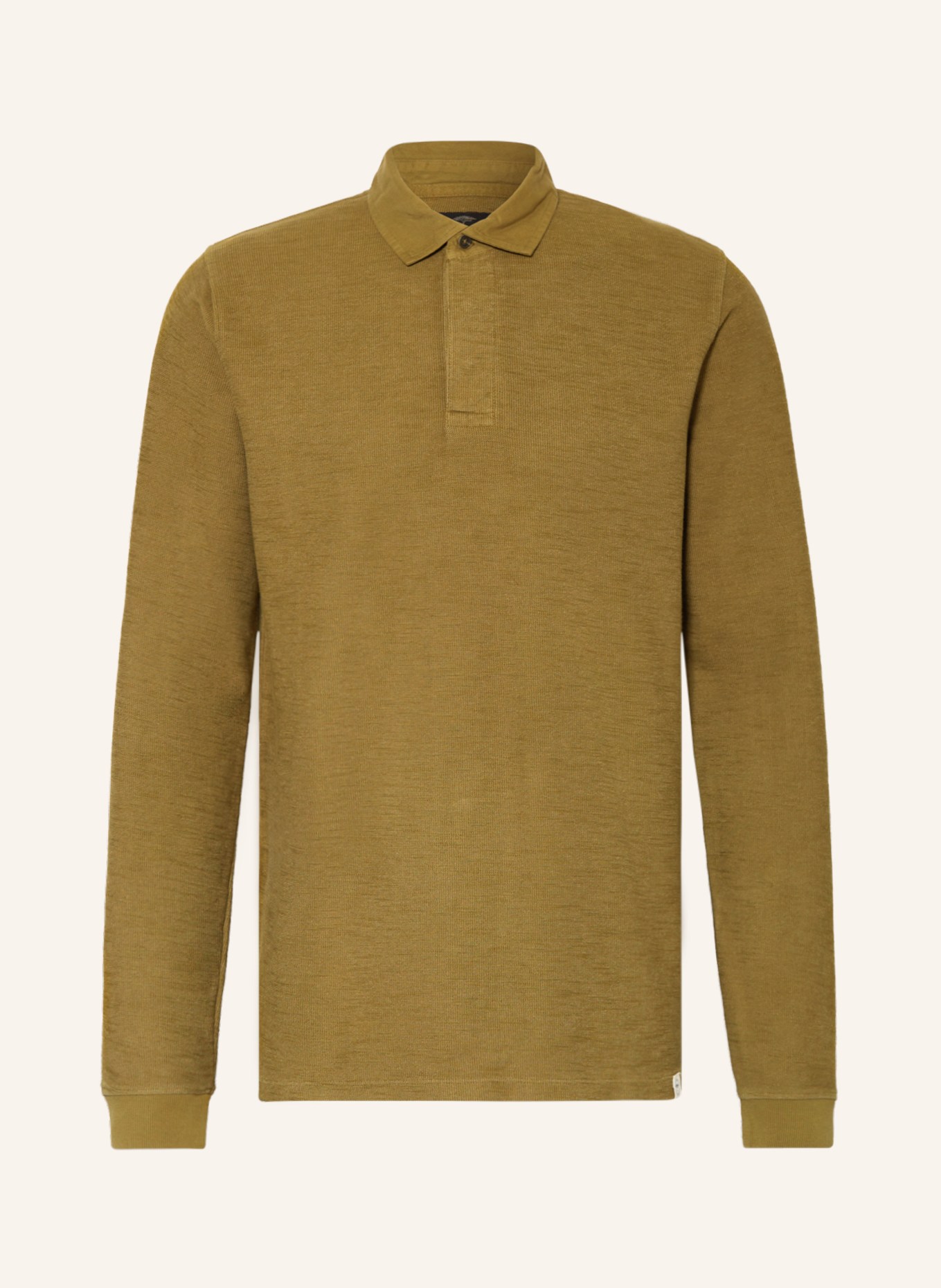 FYNCH-HATTON Knitted polo shirt, Color: KHAKI (Image 1)