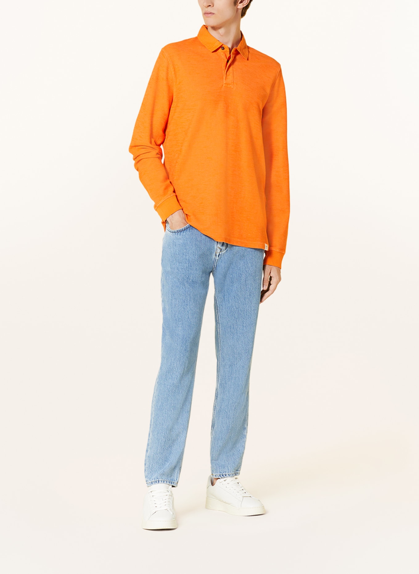 FYNCH-HATTON Strick-Poloshirt, Farbe: ORANGE (Bild 2)