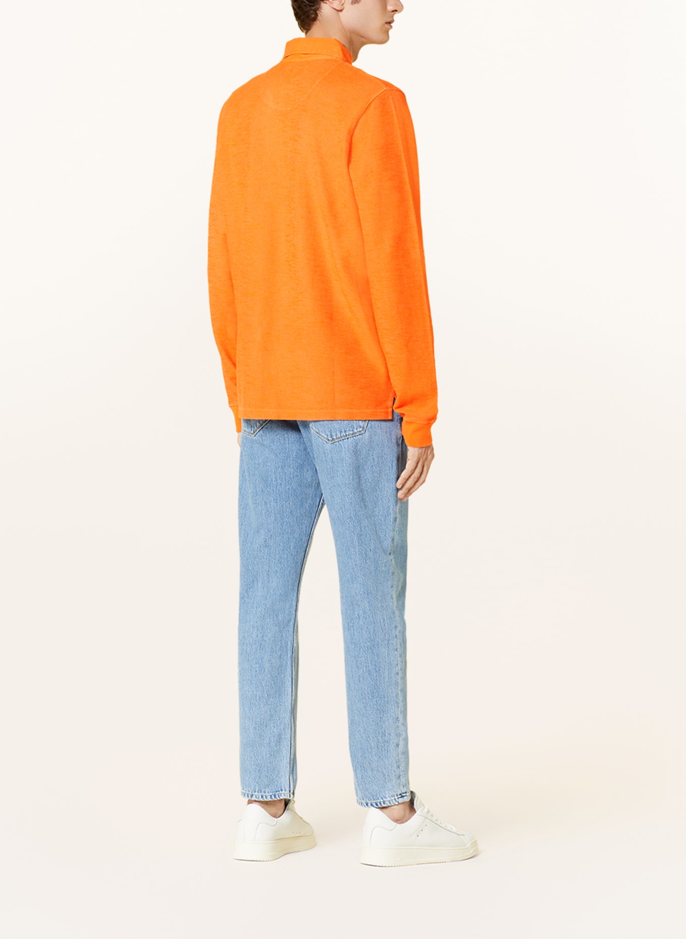 FYNCH-HATTON Strick-Poloshirt, Farbe: ORANGE (Bild 3)