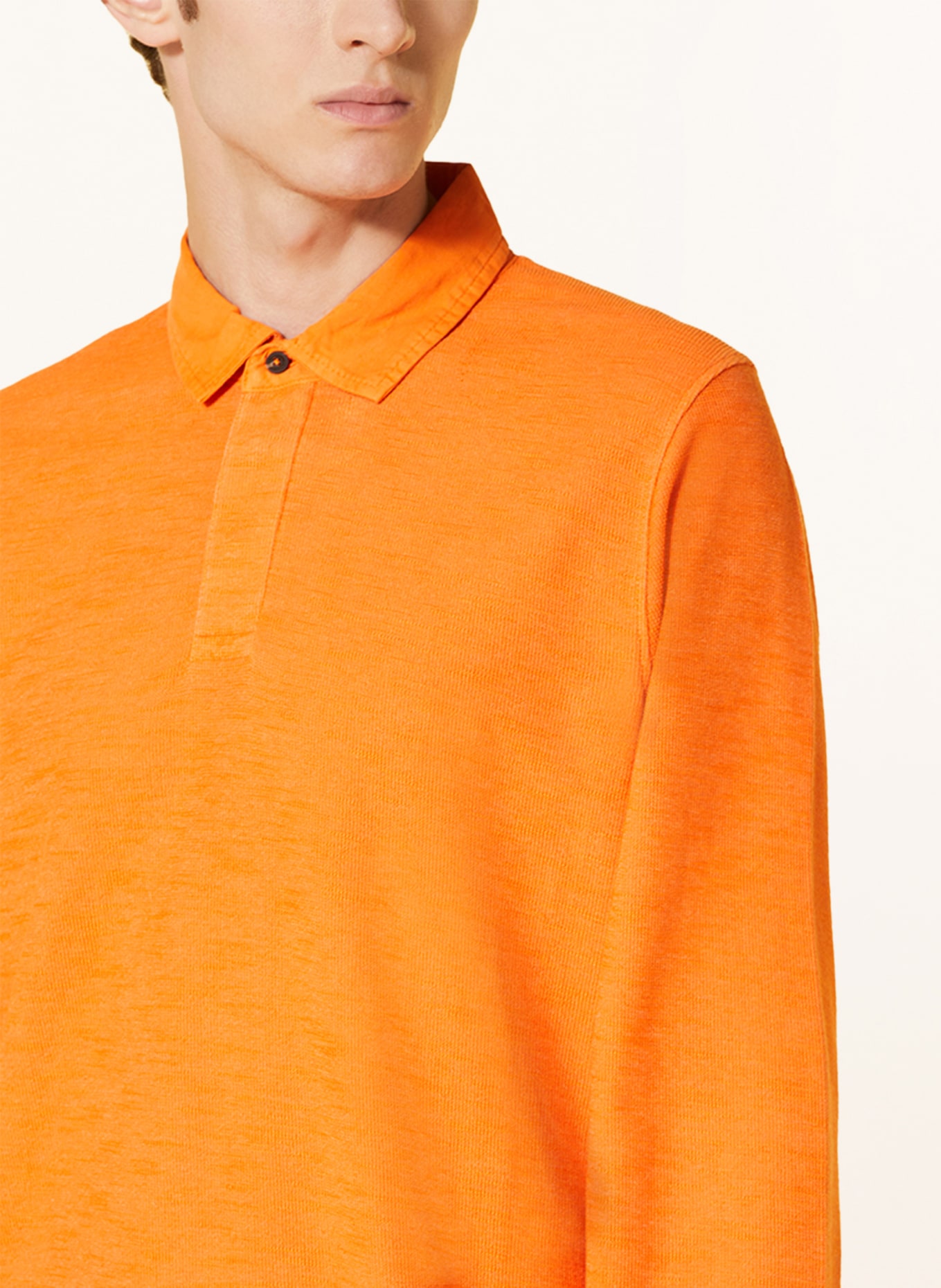 FYNCH-HATTON Strick-Poloshirt, Farbe: ORANGE (Bild 4)