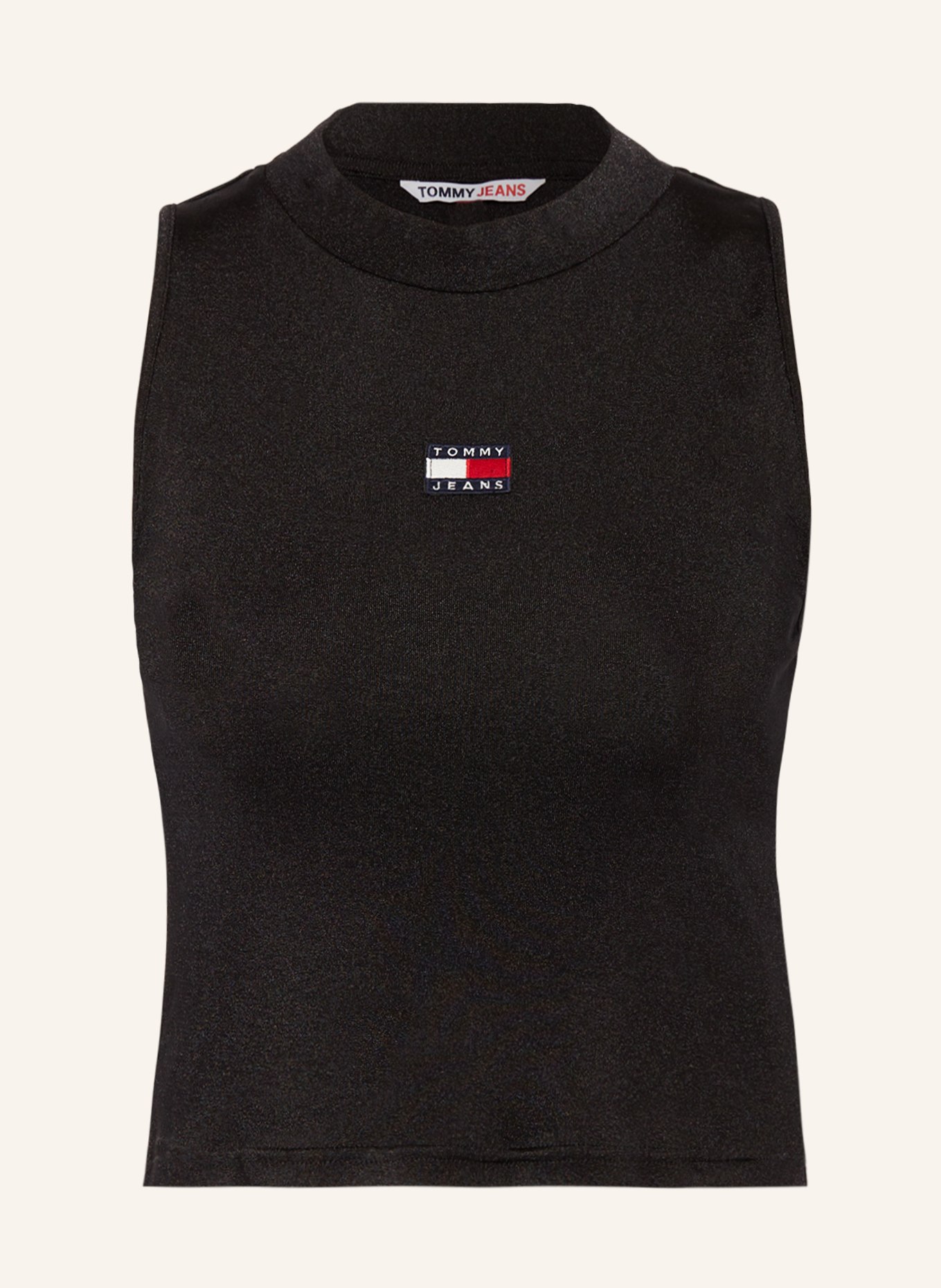 TOMMY JEANS Cropped top, Color: BLACK (Image 1)