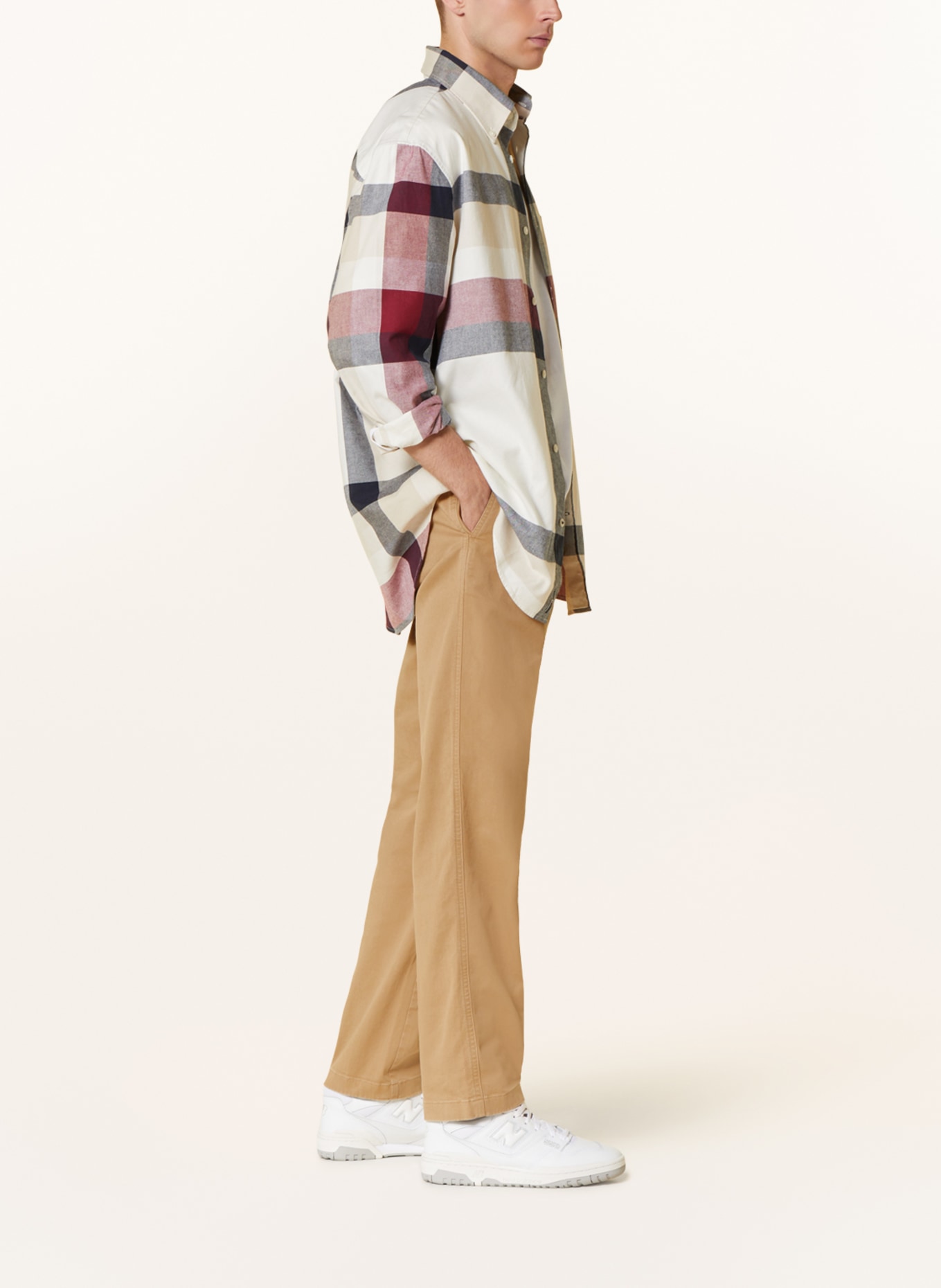 TOMMY HILFIGER Chinos wide tapered fit, Color: CAMEL (Image 4)