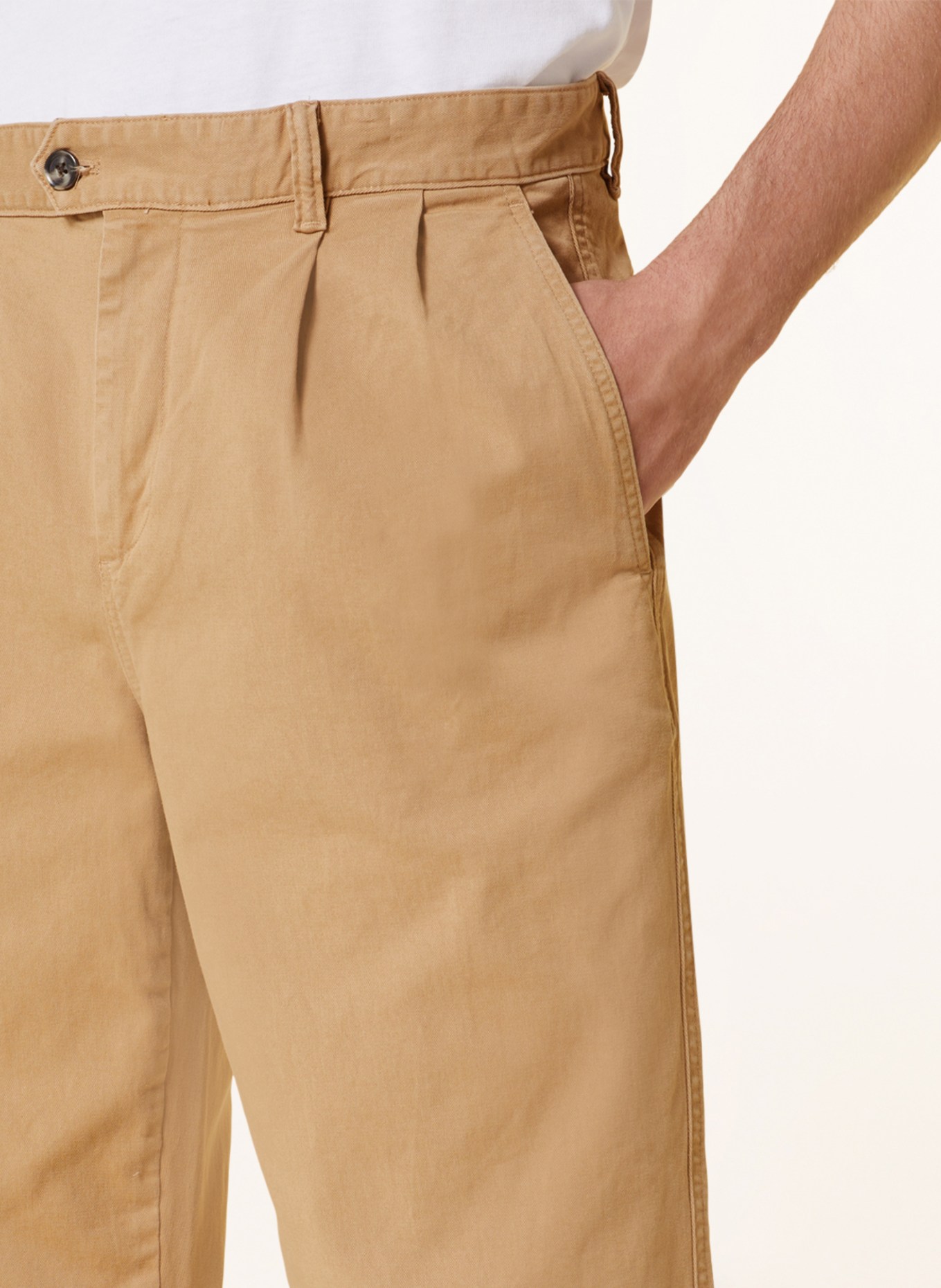 TOMMY HILFIGER Chino Wide Tapered Fit, Farbe: CAMEL (Bild 5)