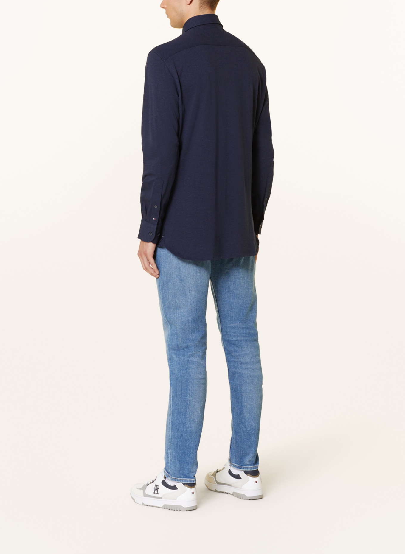 TOMMY HILFIGER Piqué-Hemd Regular Fit, Farbe: DUNKELBLAU (Bild 3)