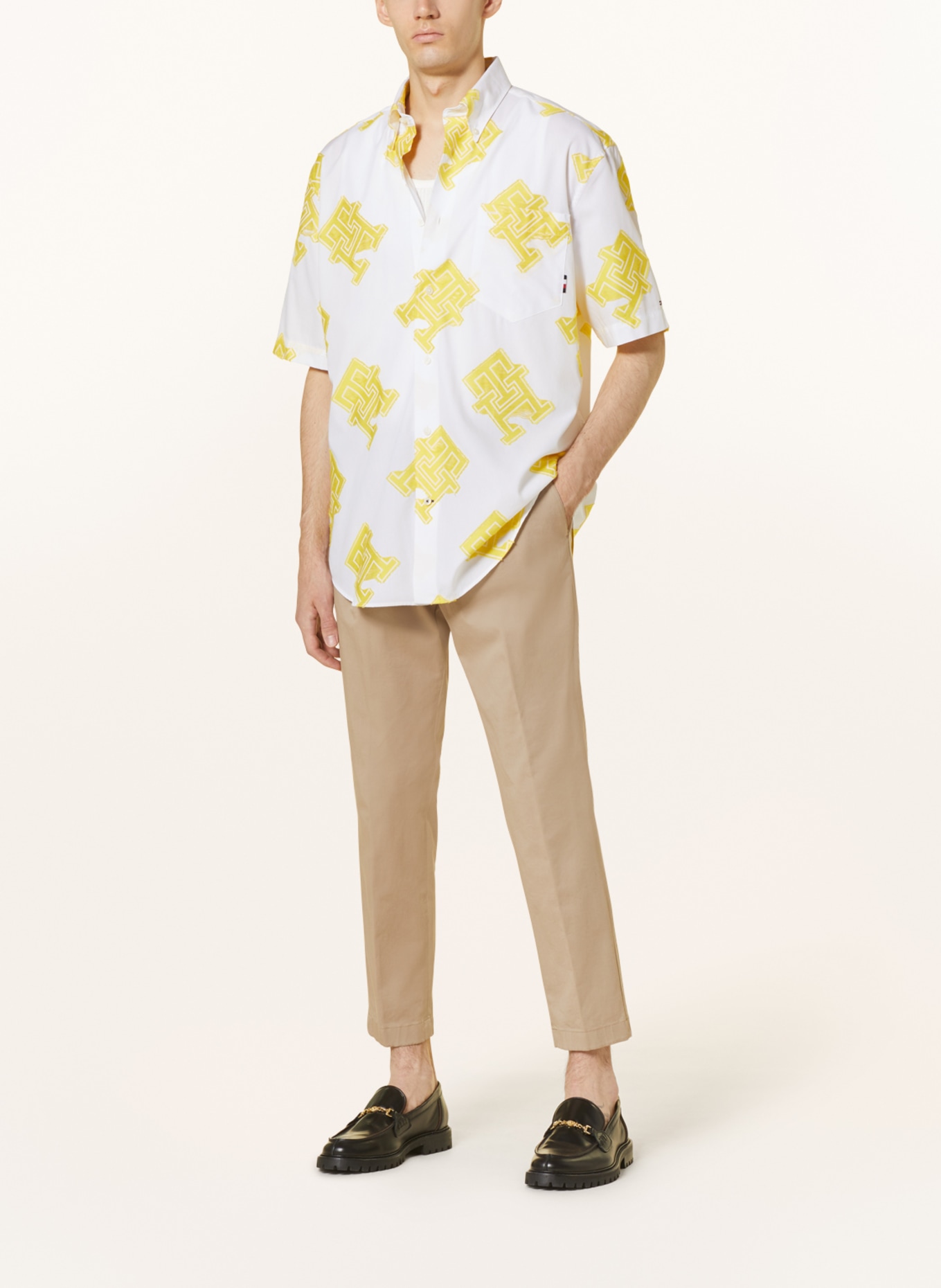 TOMMY HILFIGER Short sleeve shirt Archive Fit, Color: CREAM/ YELLOW (Image 2)