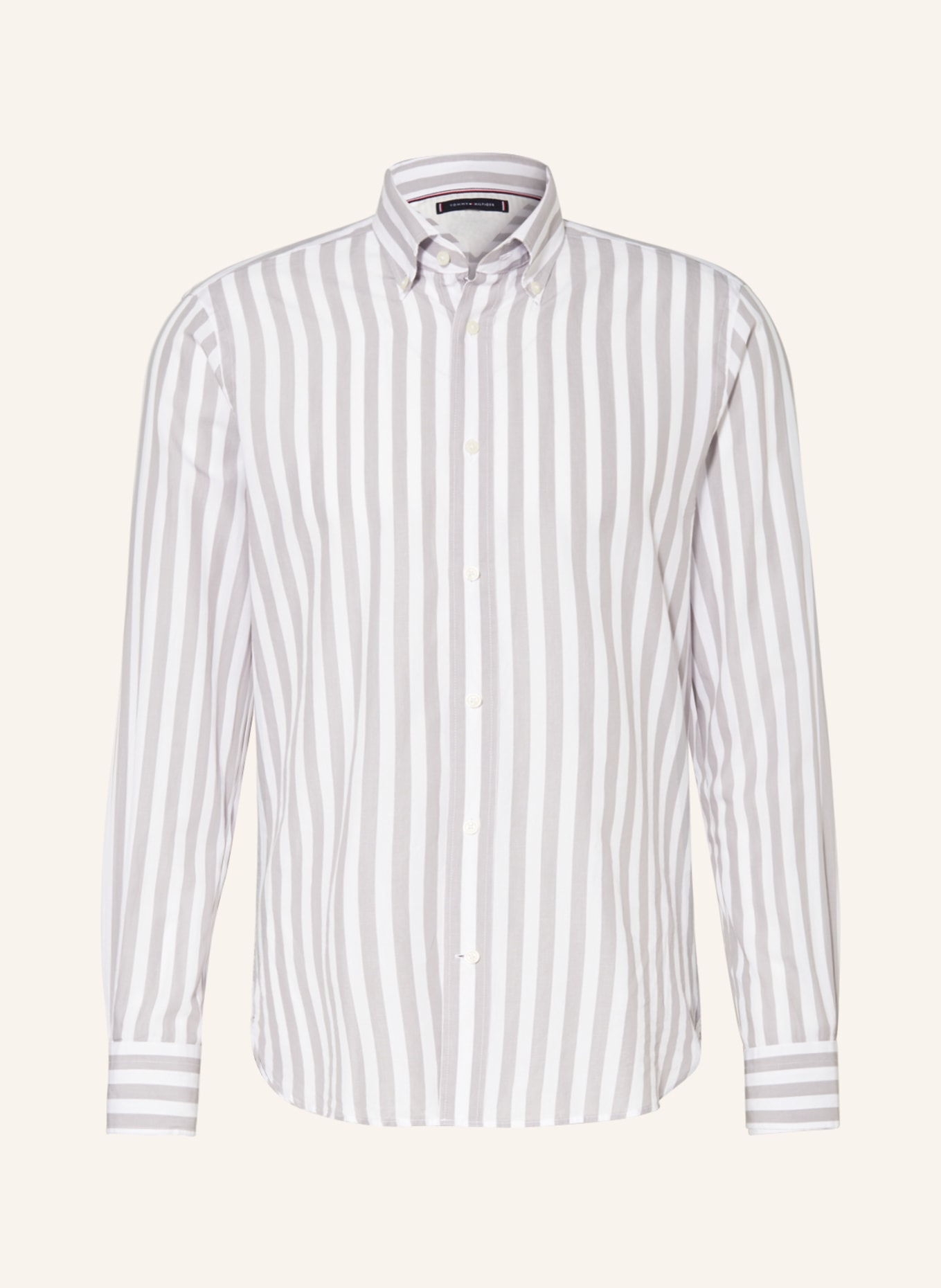TOMMY HILFIGER Shirt regular fit, Color: WHITE/ GRAY (Image 1)