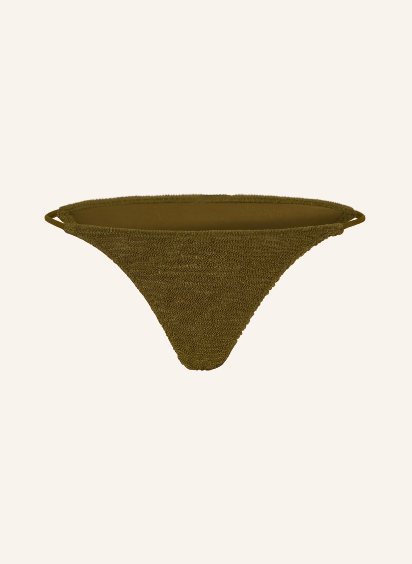 Calvin Klein Triangle bikini bottoms CK TEXTURE, Color: KHAKI (Image 1)