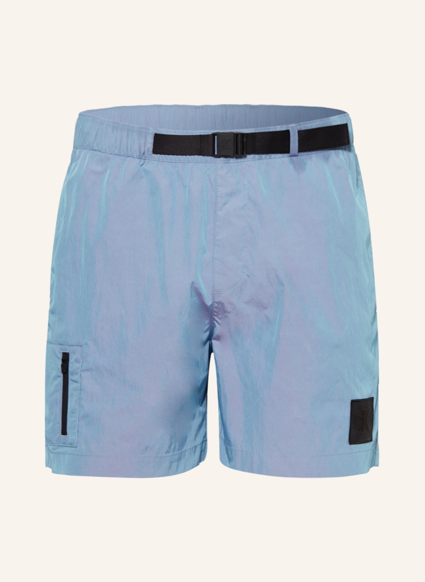 Calvin Klein Swim shorts CK NYLON, Color: LIGHT BLUE (Image 1)