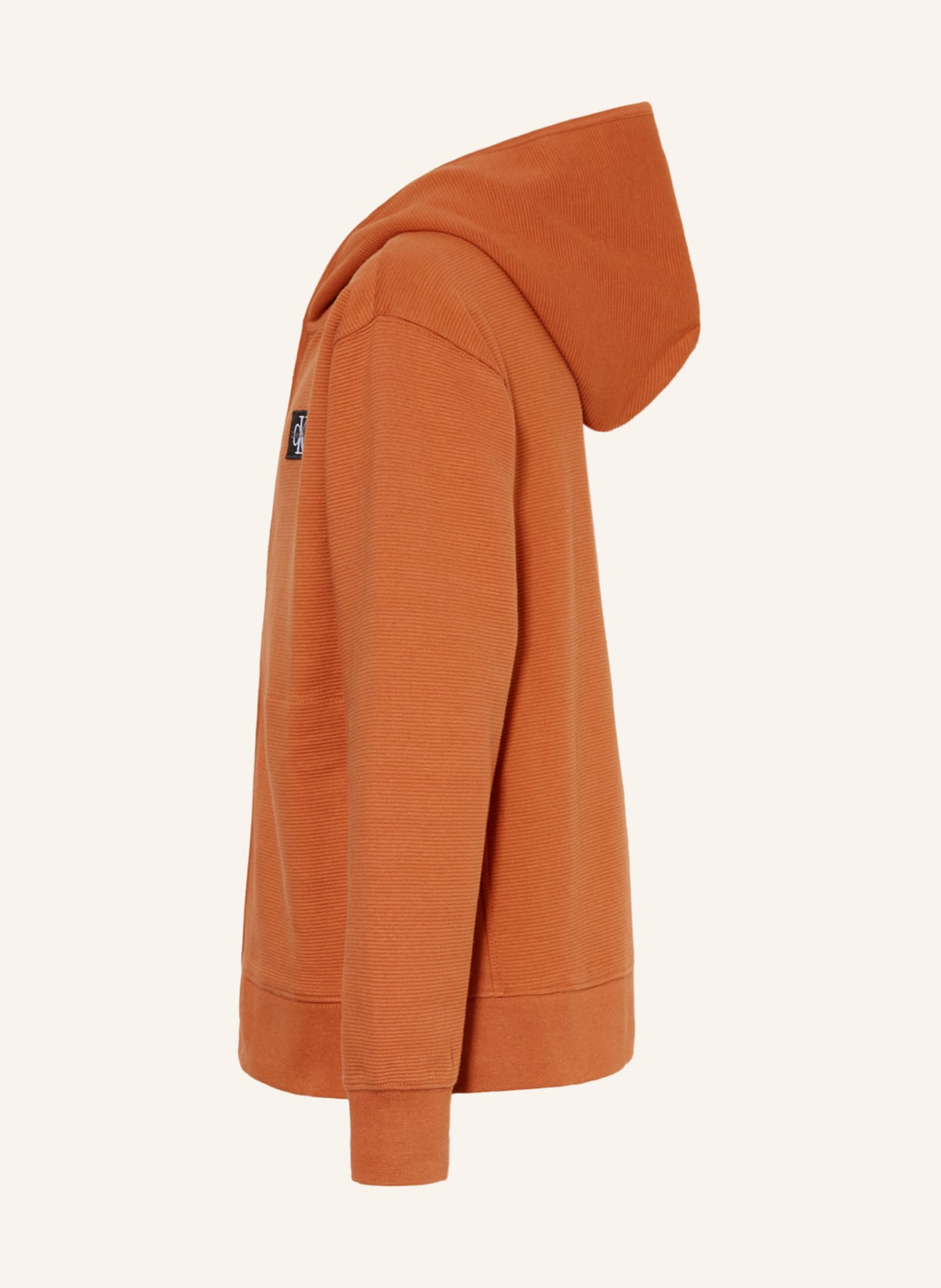 Calvin Klein Mikinová bunda, Barva: TMAVĚ ORANŽOVÁ (Obrázek 4)