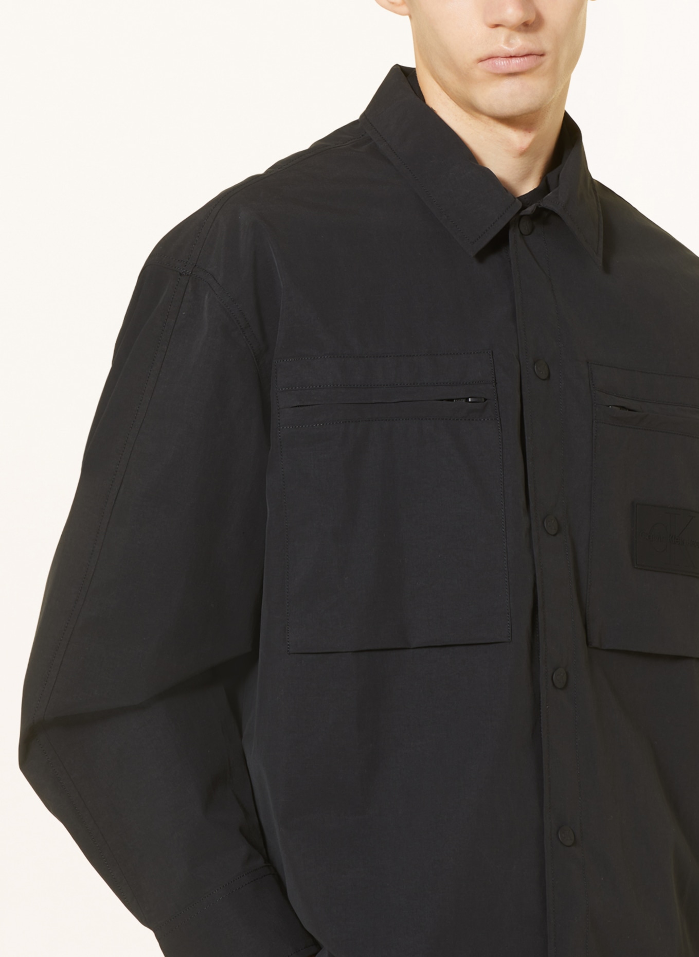 Calvin Klein Jeans Overjacket, Farbe: SCHWARZ (Bild 4)