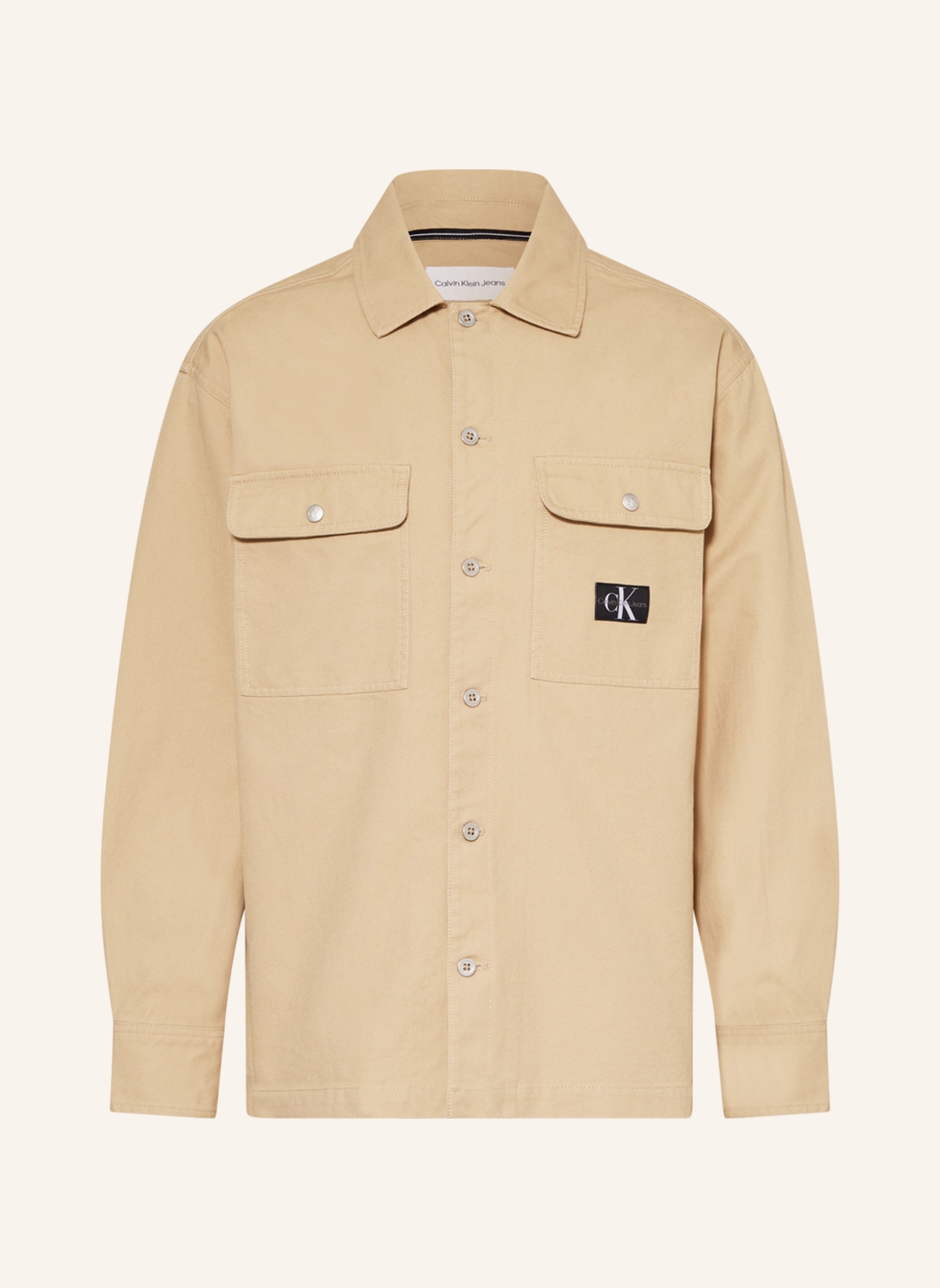 Calvin Klein Jeans Svrchní košile WORKWEAR UTILITY, Barva: SVĚTLE HNĚDÁ (Obrázek 1)