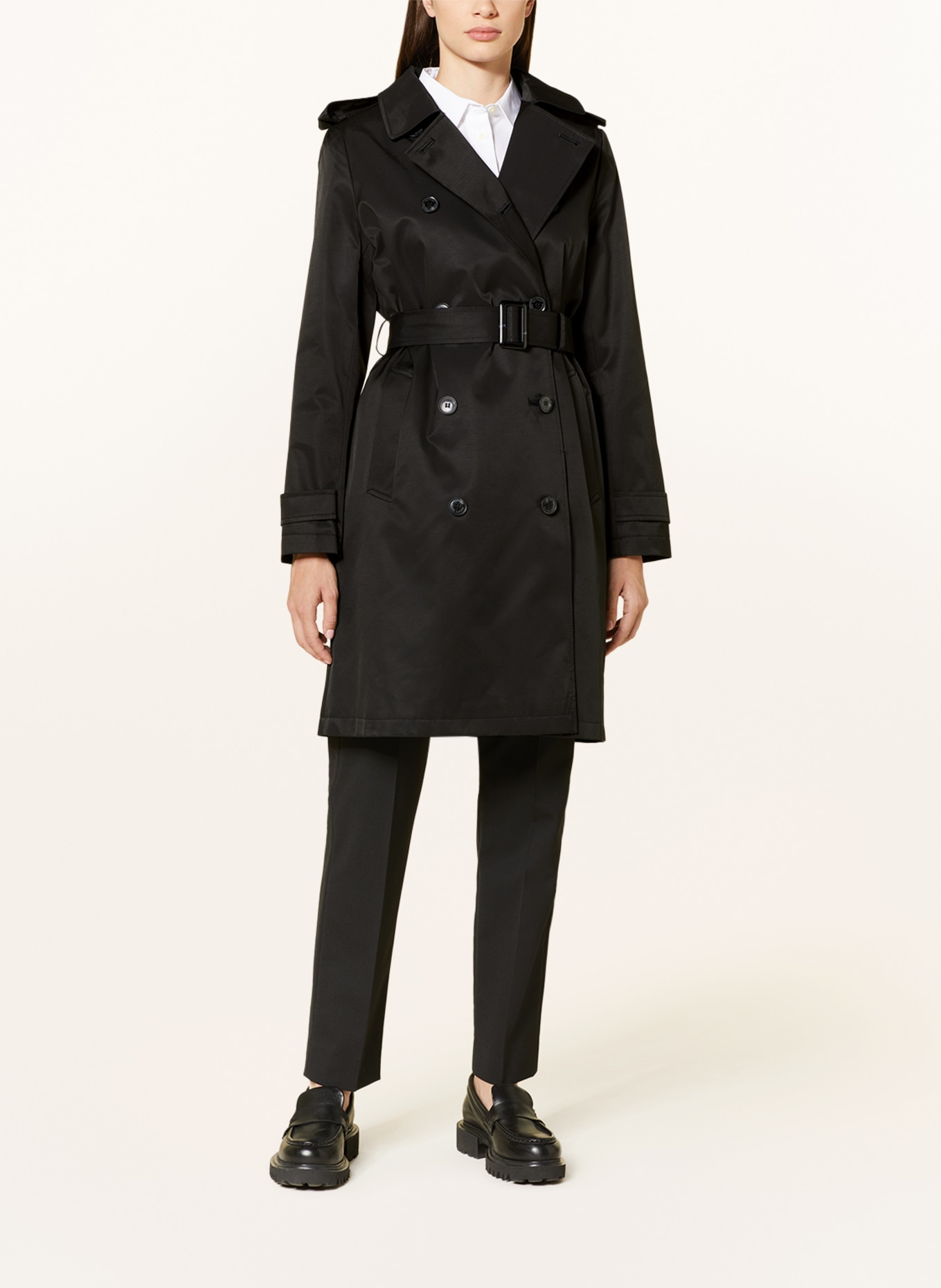LAUREN RALPH LAUREN Trench coat, Color: BLACK (Image 2)