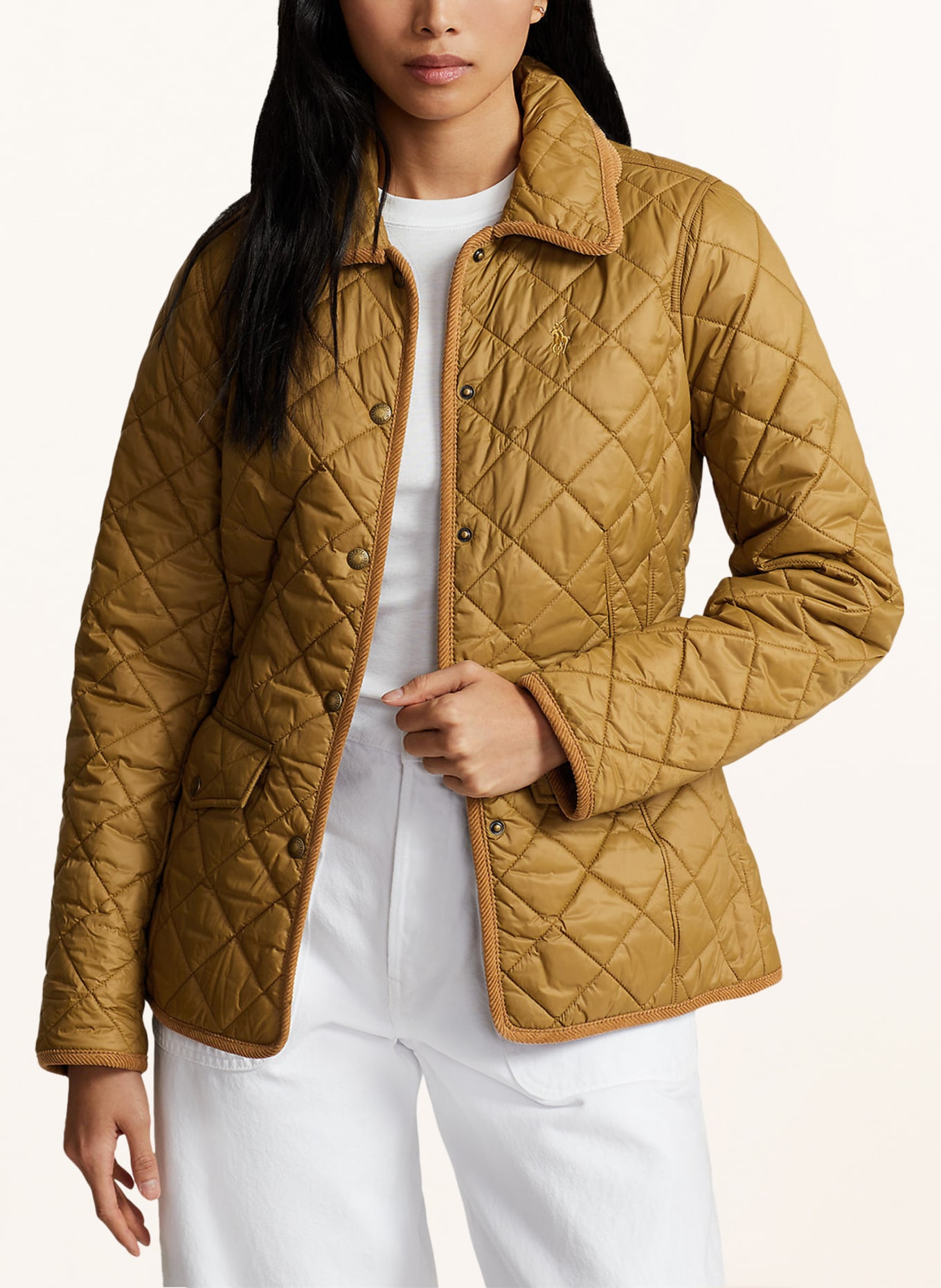 POLO RALPH LAUREN Quilted jacket, Color: DARK YELLOW (Image 4)