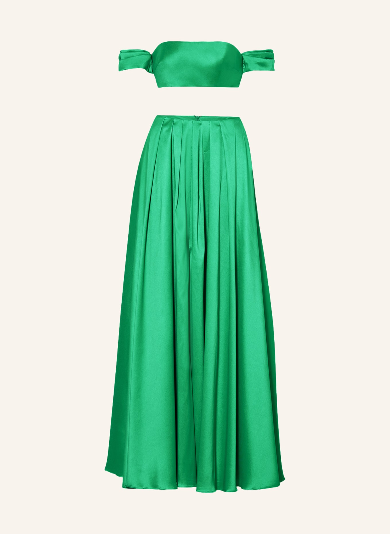 VERA WANG Set ULBERTA: Crop top and skirt, Color: GREEN (Image 1)